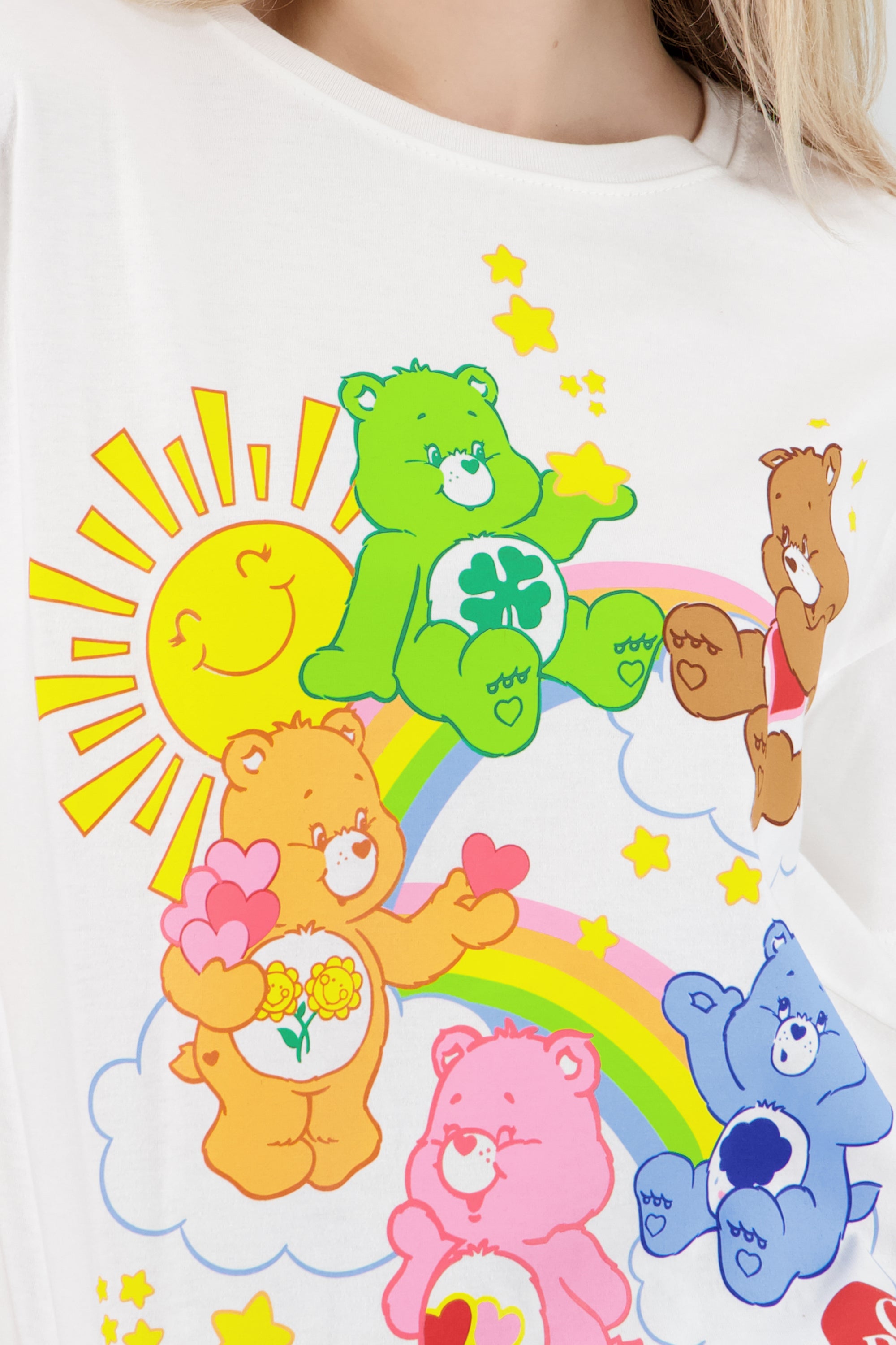Playera boxy Care Bears HUESO