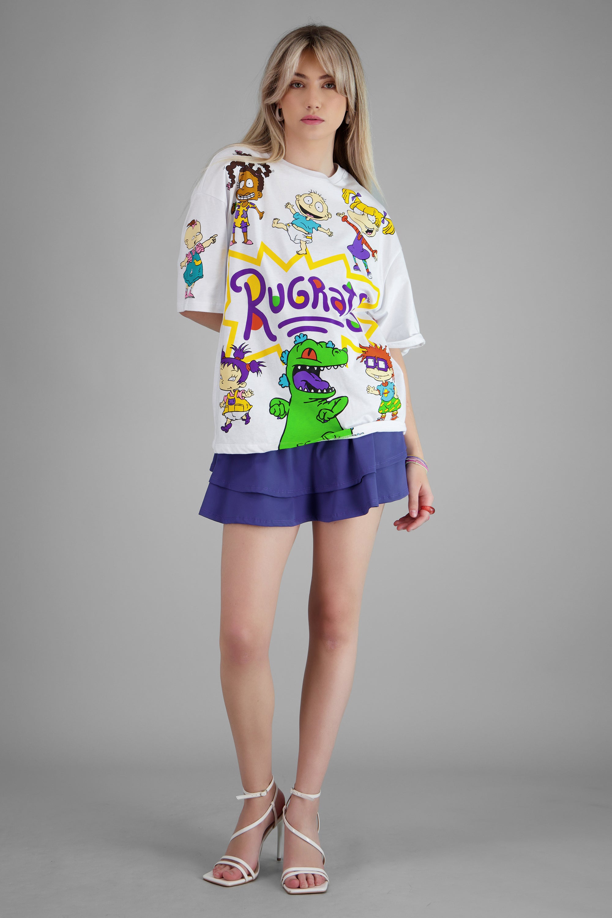 Playera Rugrats personajes BLANCO