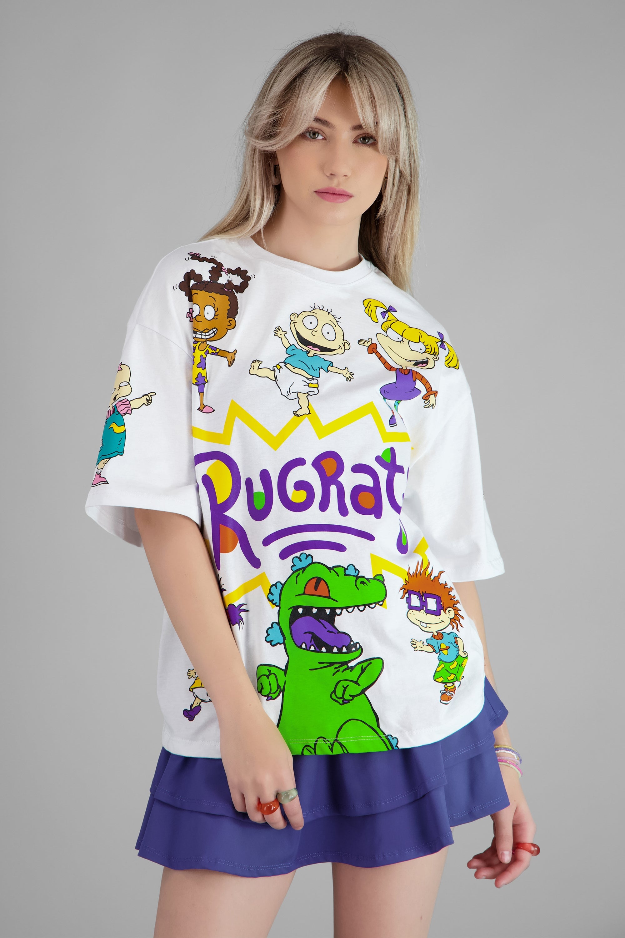 Playera Rugrats personajes BLANCO