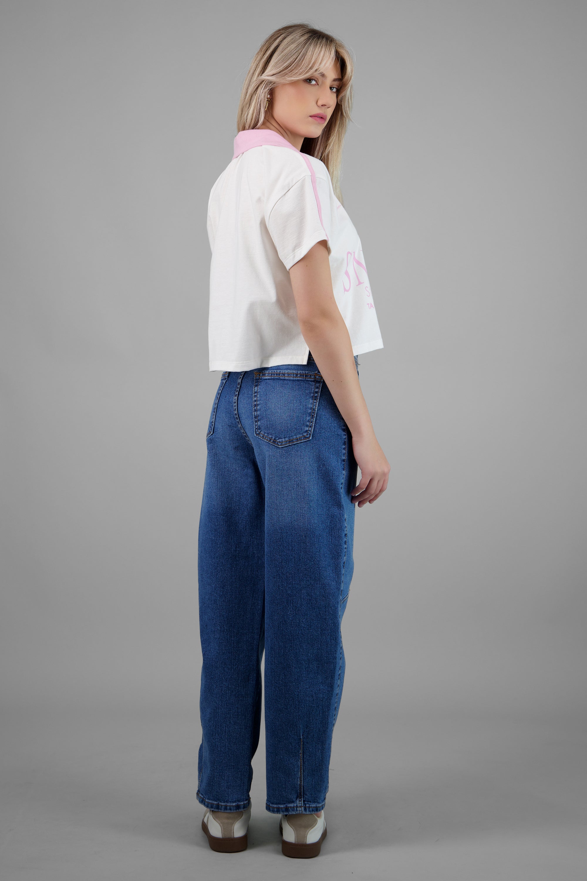 Polo manga corta snoopy deportiva ROSA COMBO