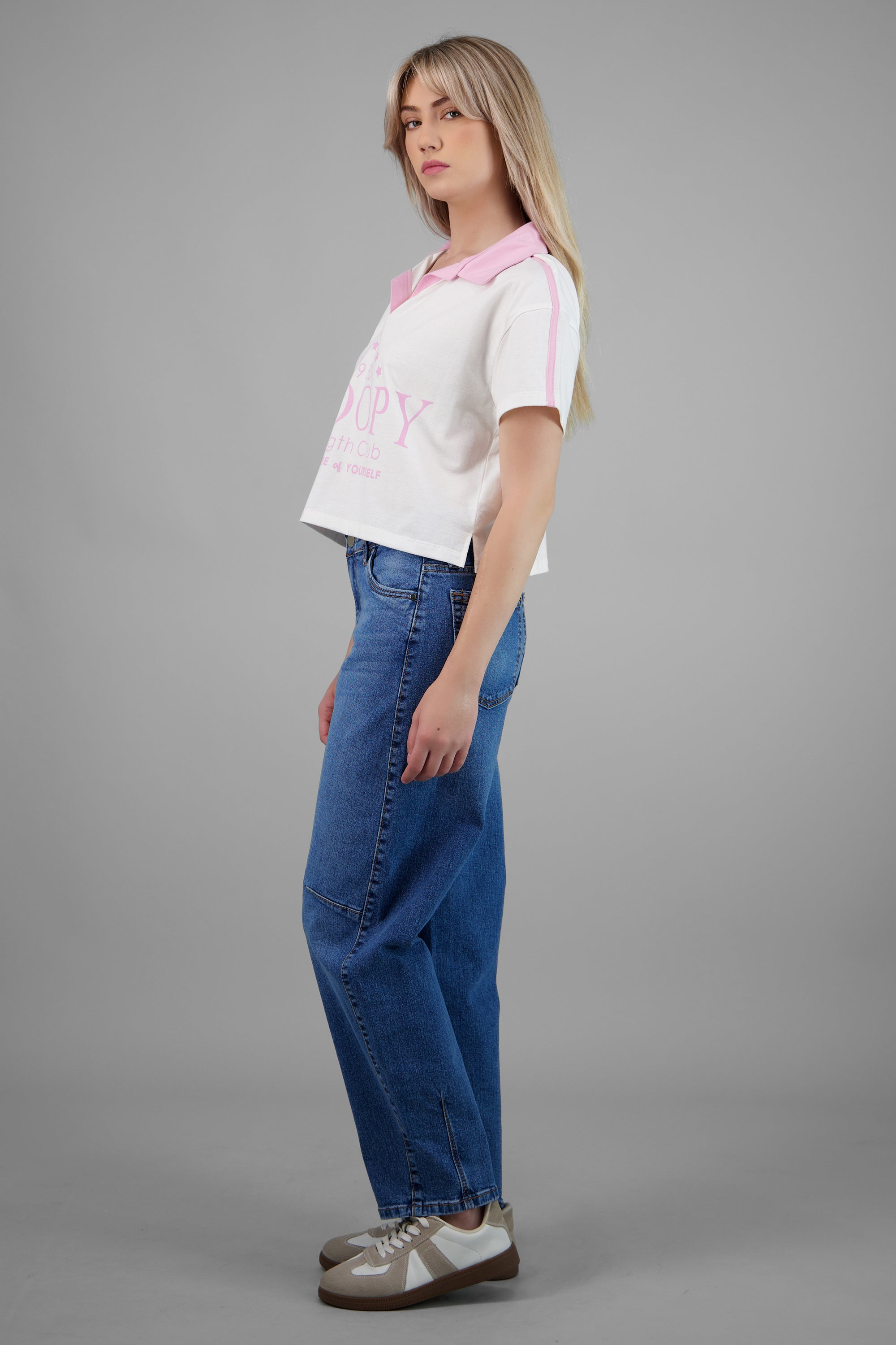 Polo manga corta snoopy deportiva ROSA COMBO