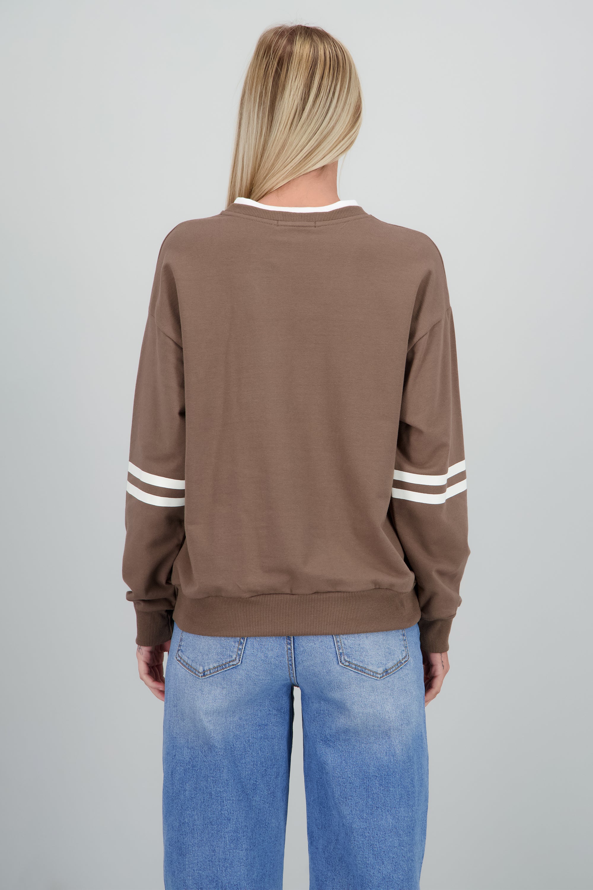 Sudadera estampado numeros CAFE