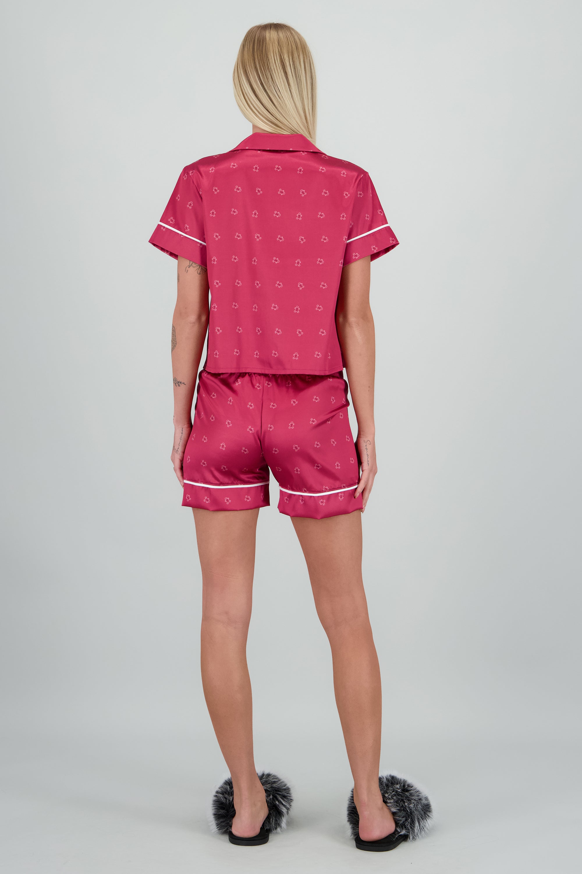 Pijama camisera navideña VINO