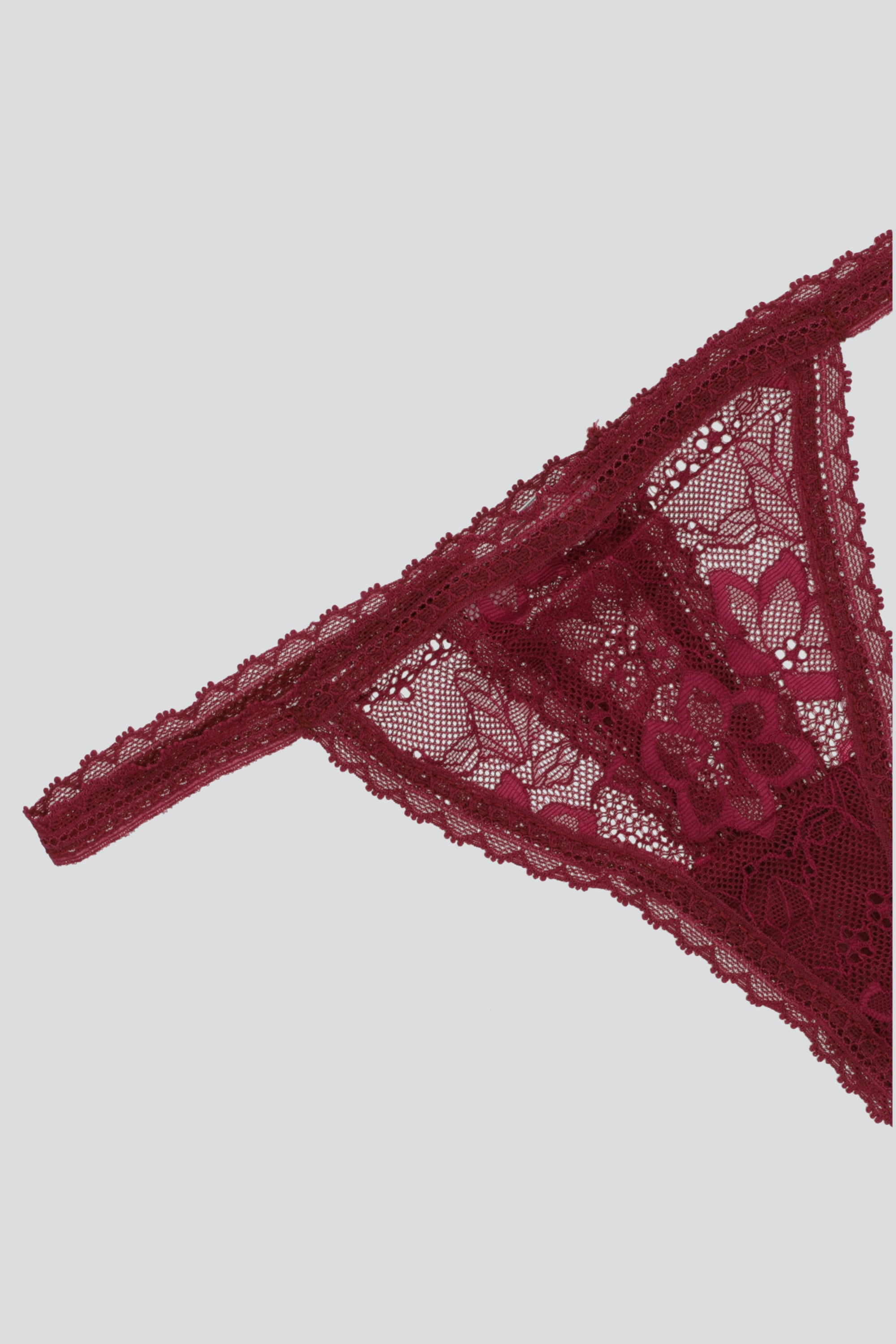 Tanga full encaje tiras VINO