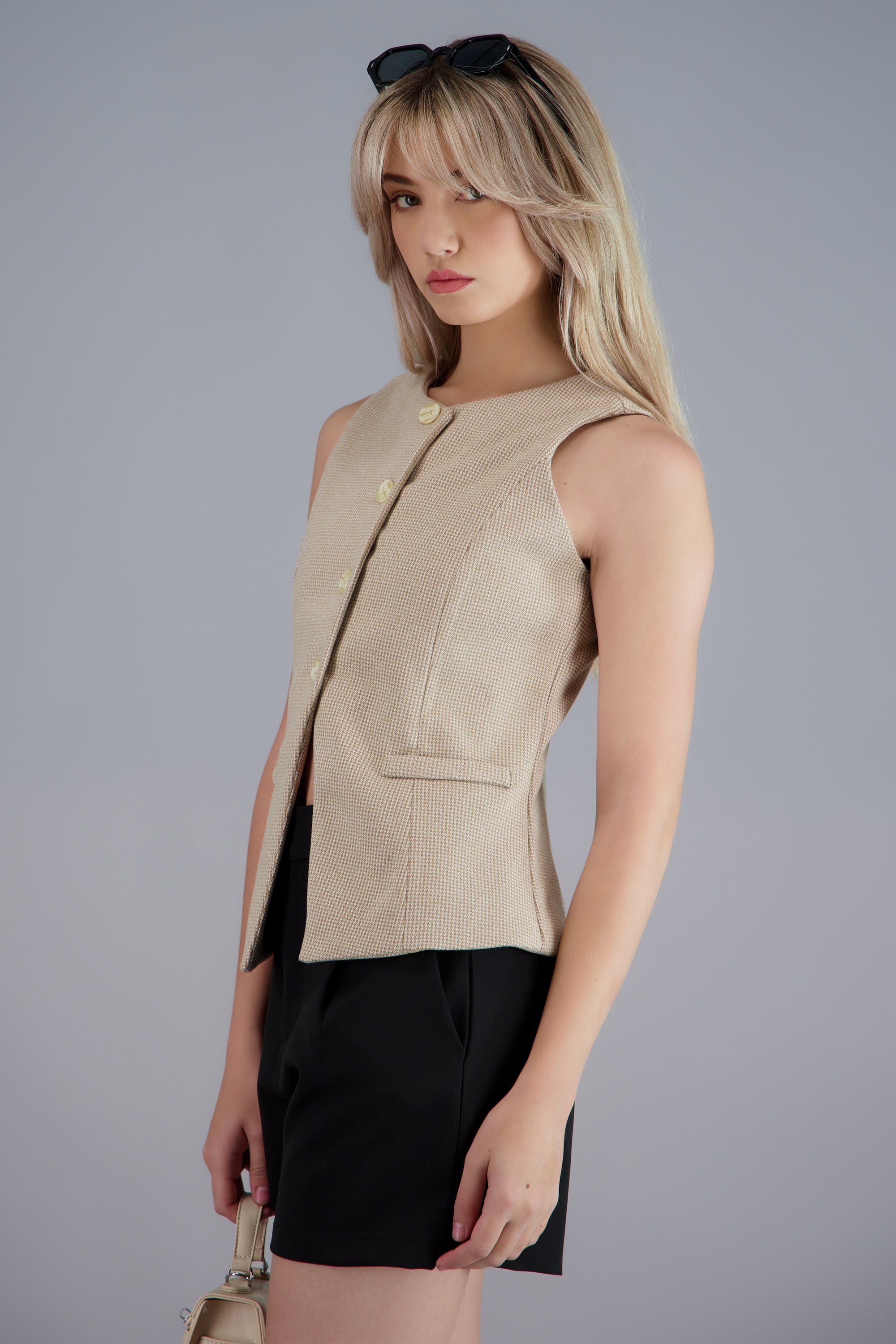 chaleco city slim hypsters BEIGE