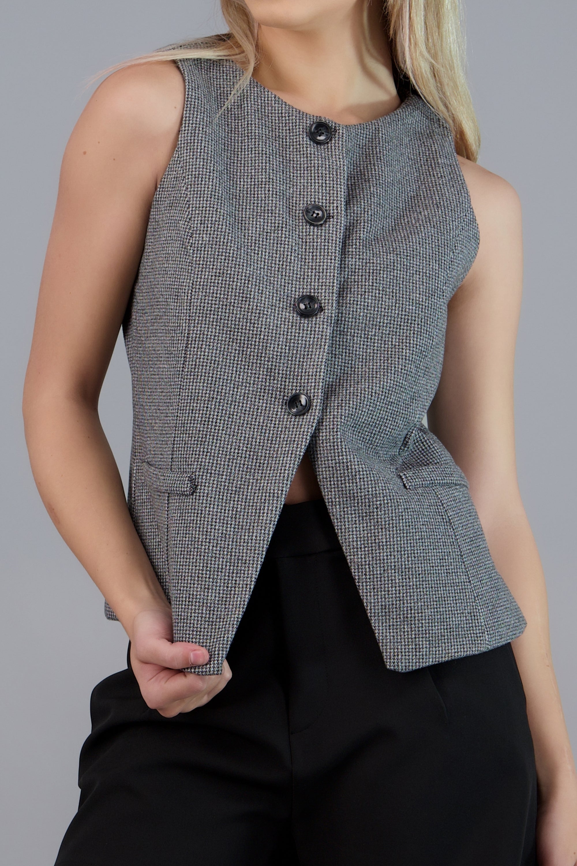 chaleco city slim hypsters NEGRO COMBO