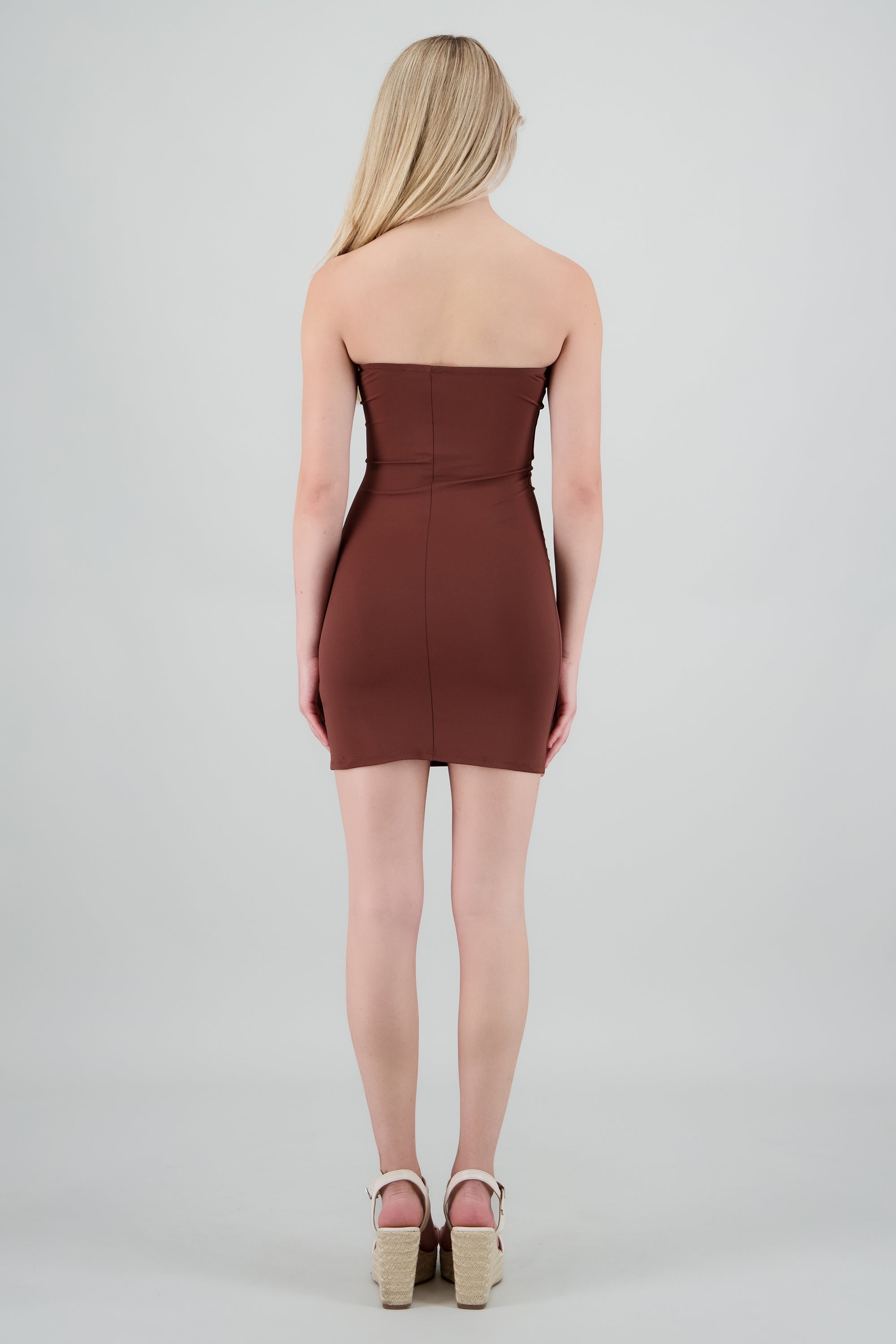 Vestido straples tuvo mini CHOCOLATE