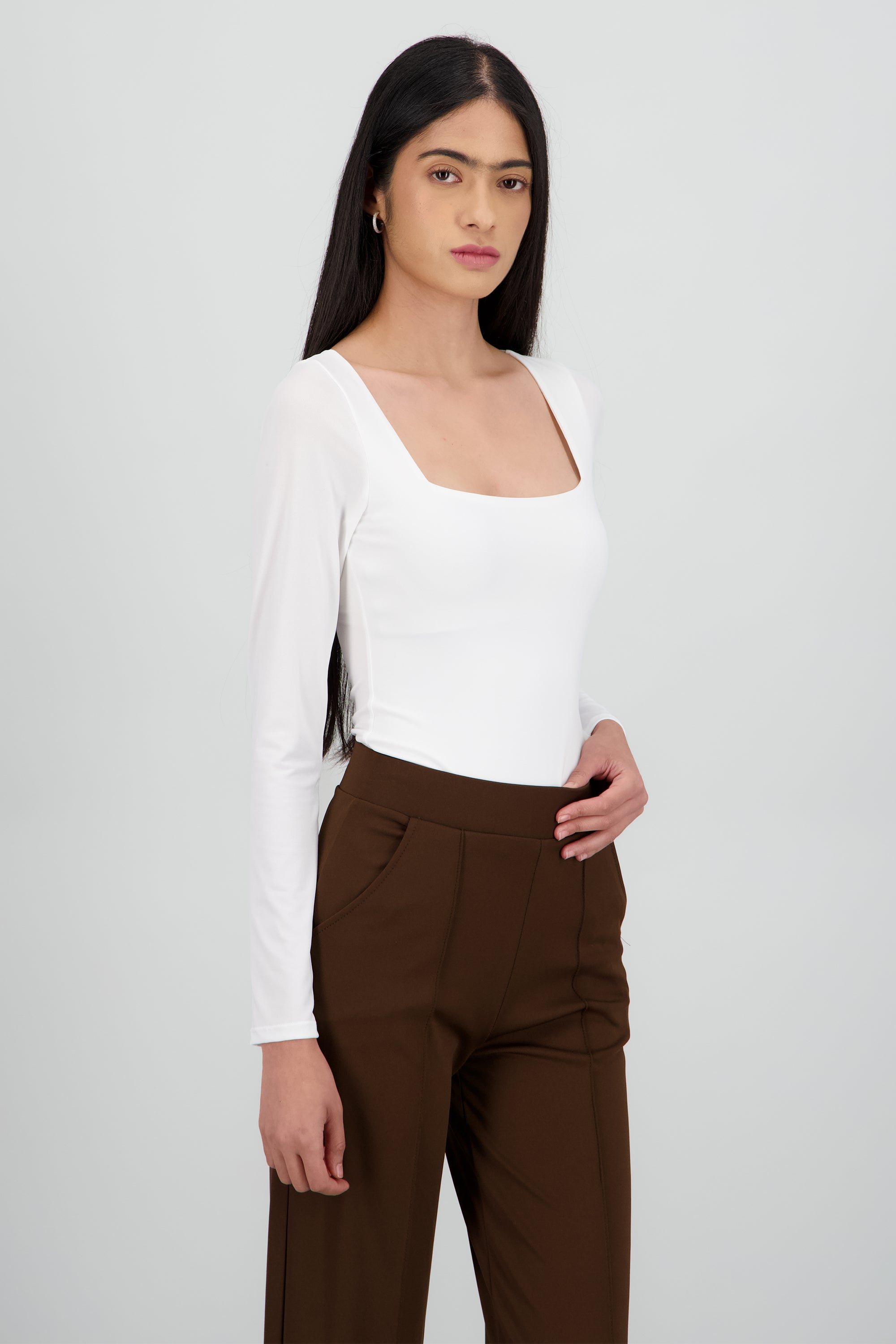 Bodysuit escote cuadrado BLANCO