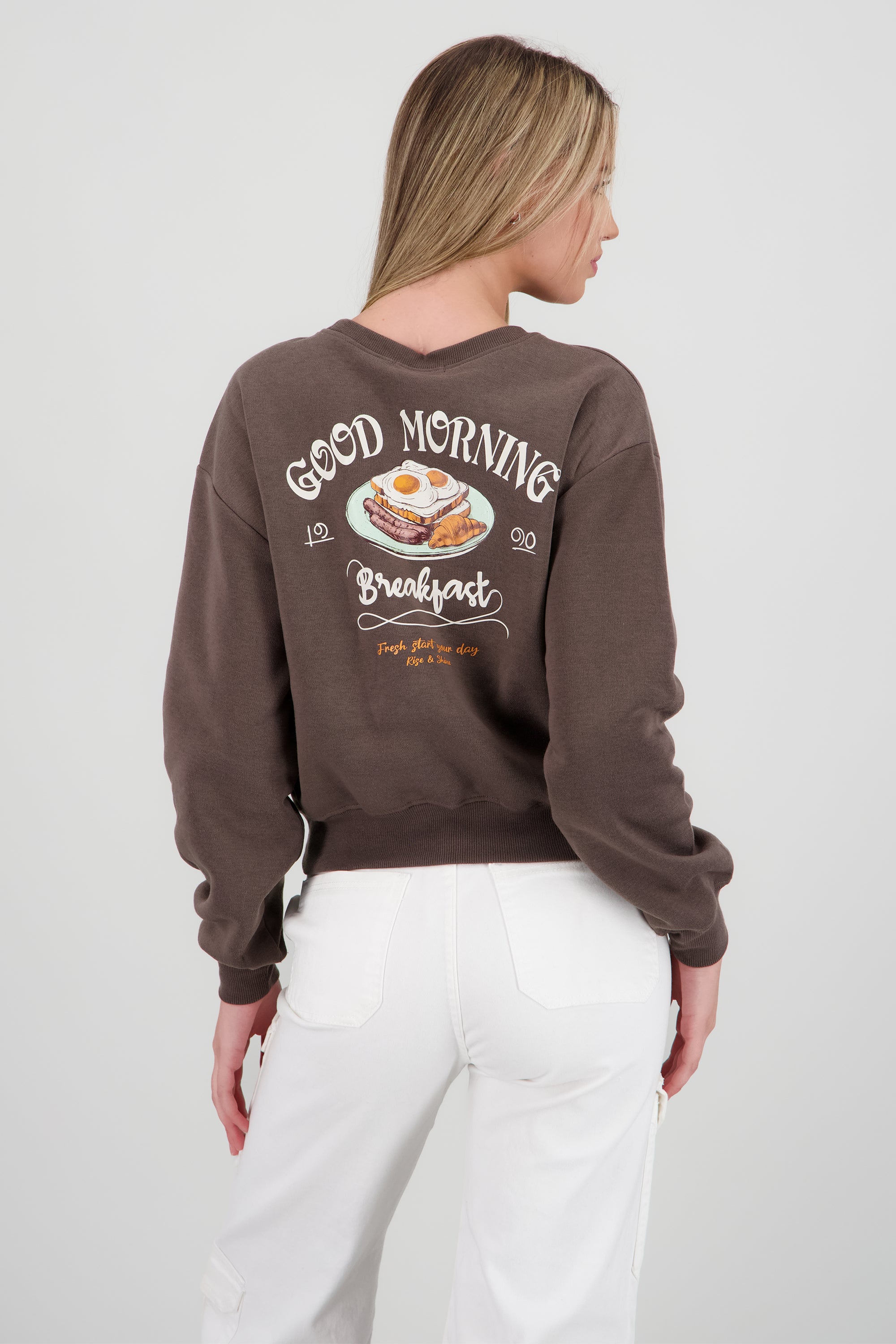 Sudadera estampado good morning CAFE