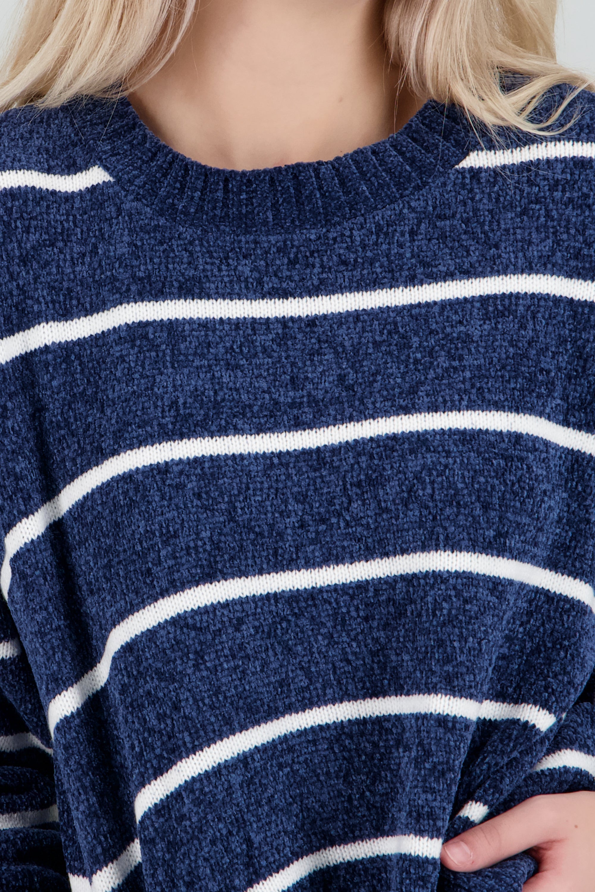 Sueter suave rayas delgadas MARINO COMBO