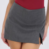 Falda mini lisa