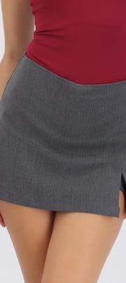 Falda mini lisa