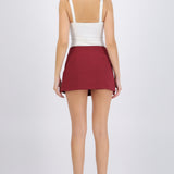 Falda mini lisa