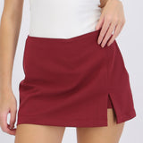 Falda mini lisa