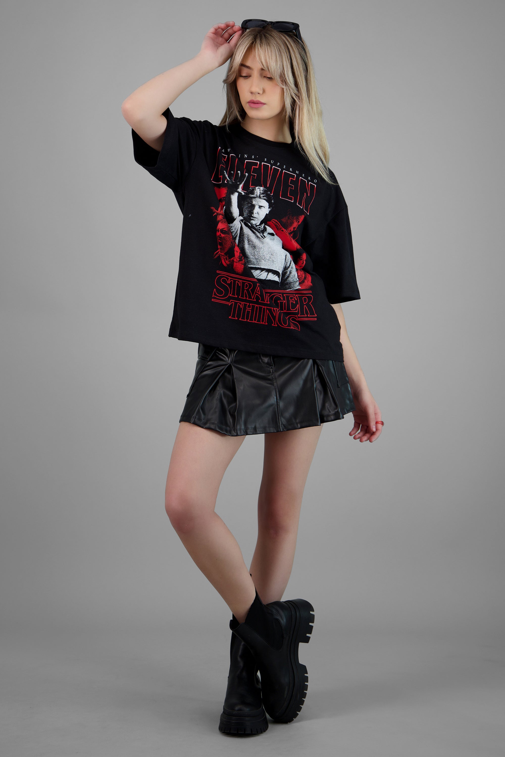 Playera Eleven Stranger Things NEGRO