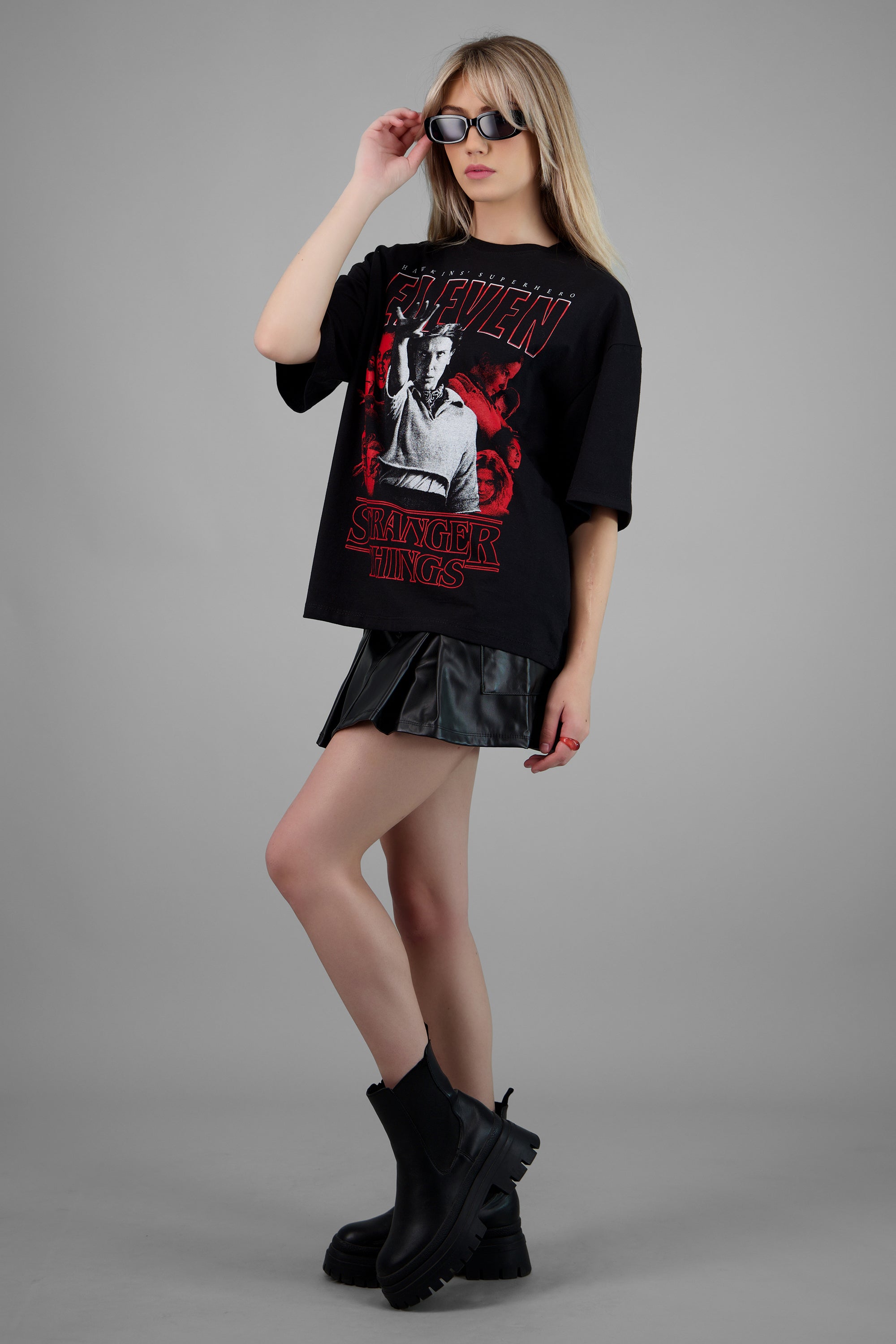 Playera Eleven Stranger Things NEGRO