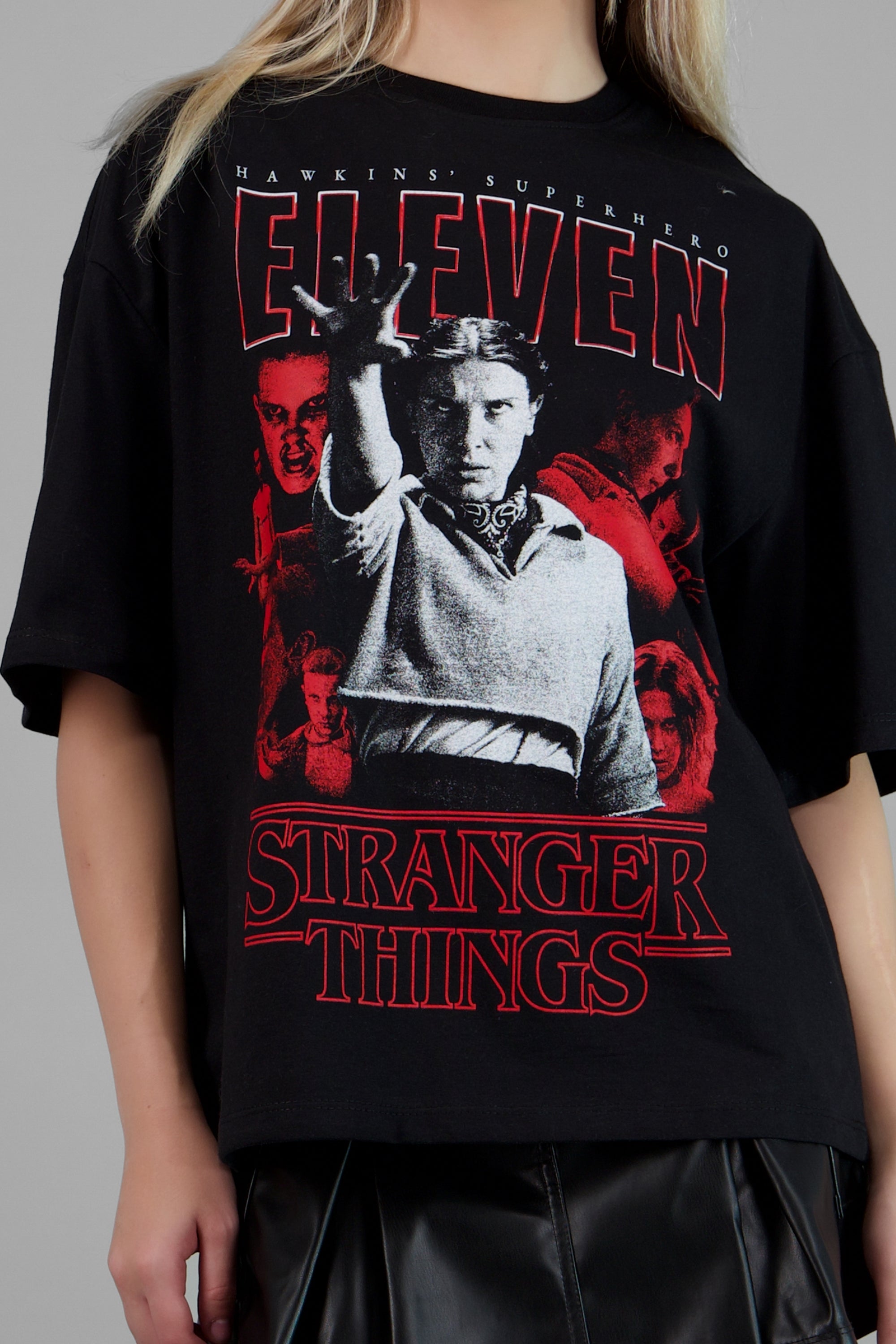 Playera Eleven Stranger Things NEGRO