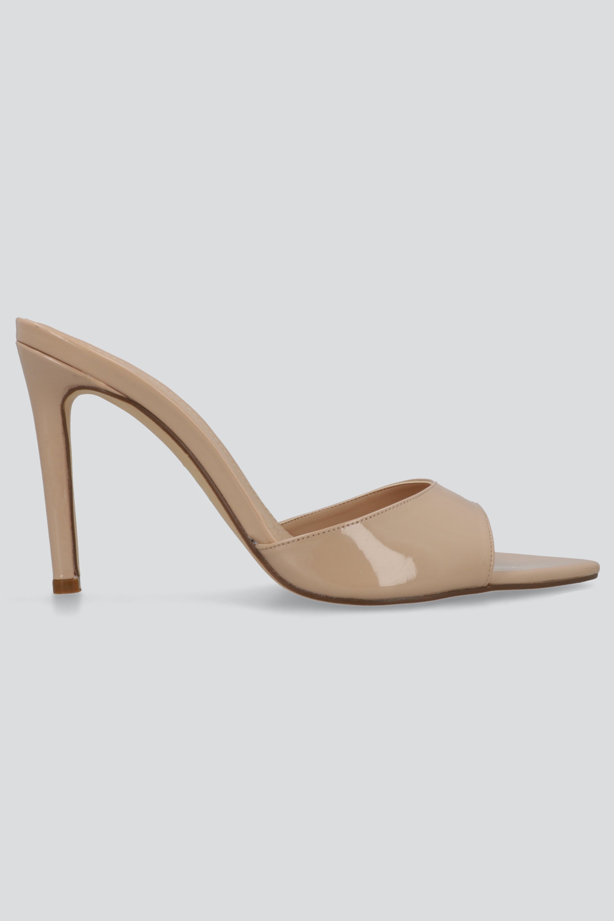 Tacon pointy peep toe NUDE