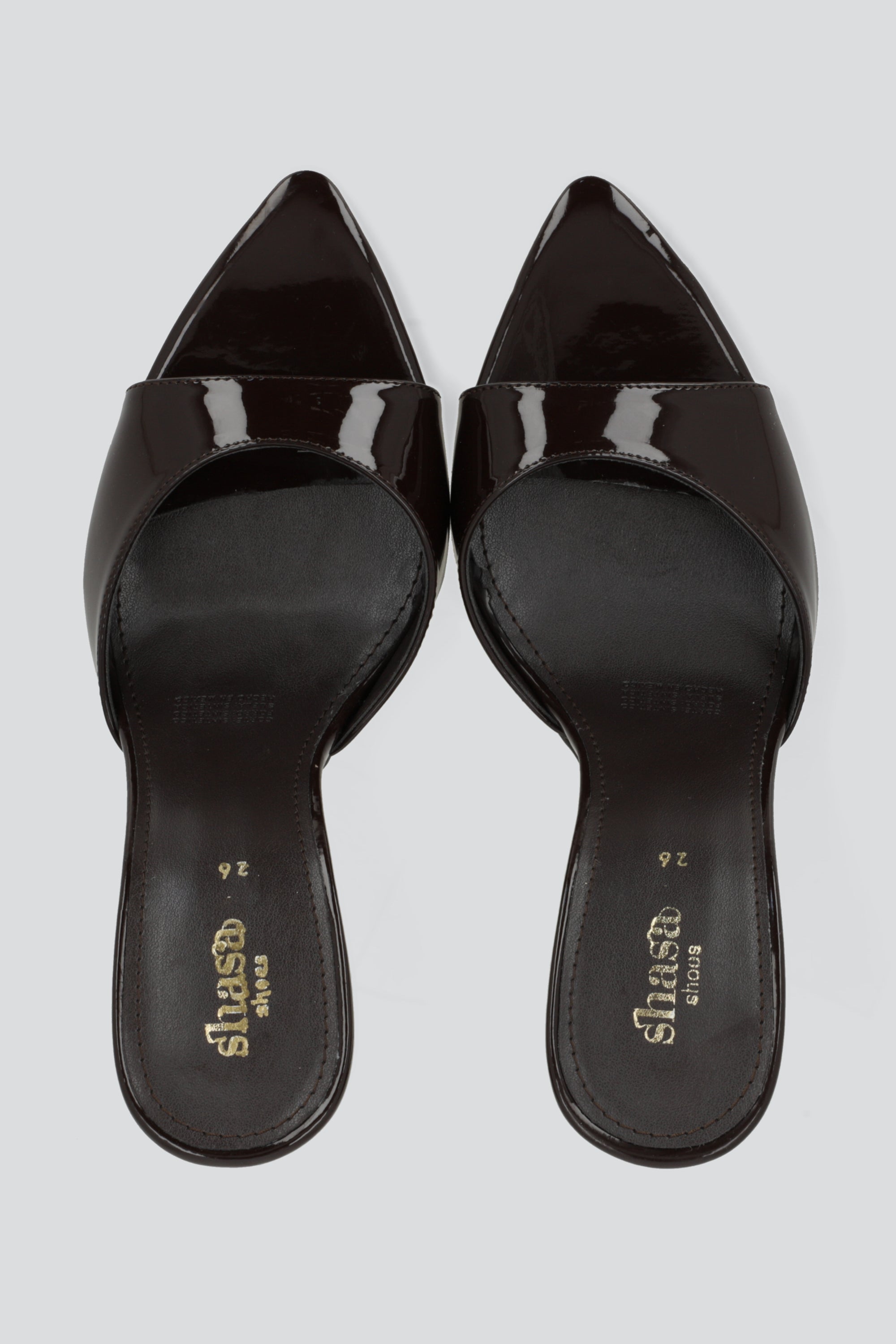 Tacon pointy peep toe CAFE