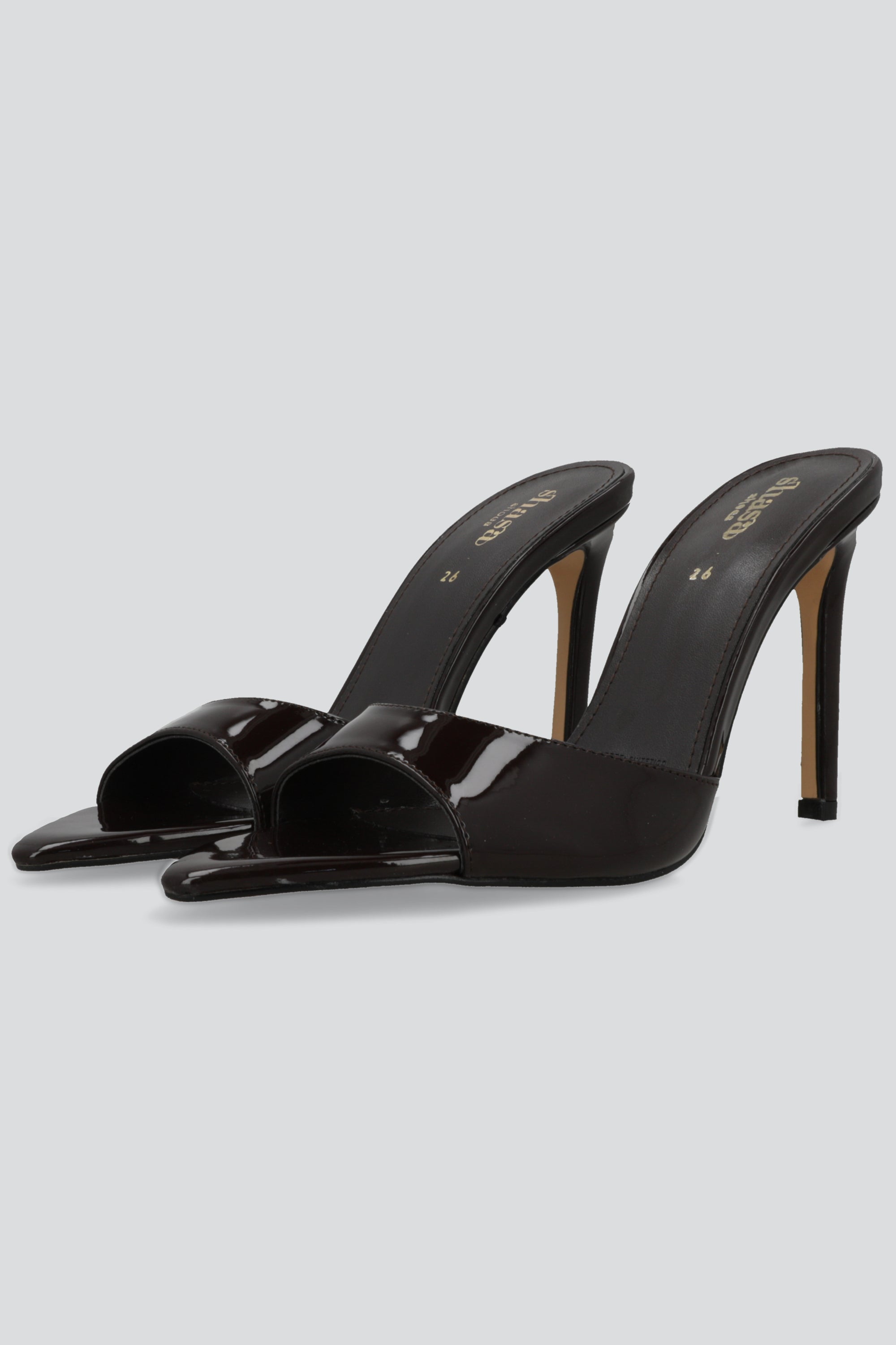 Tacon pointy peep toe CAFE