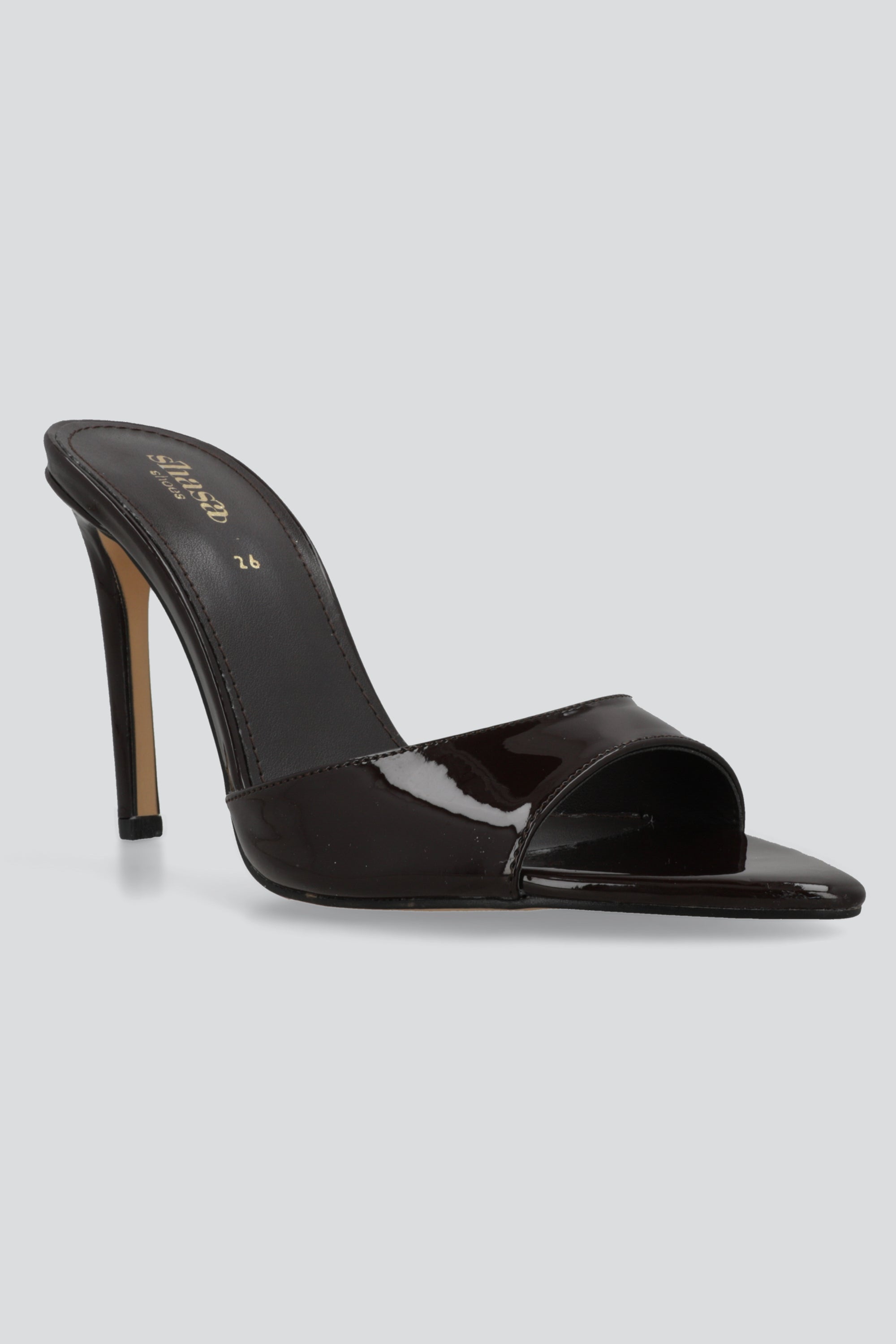 Tacon pointy peep toe CAFE