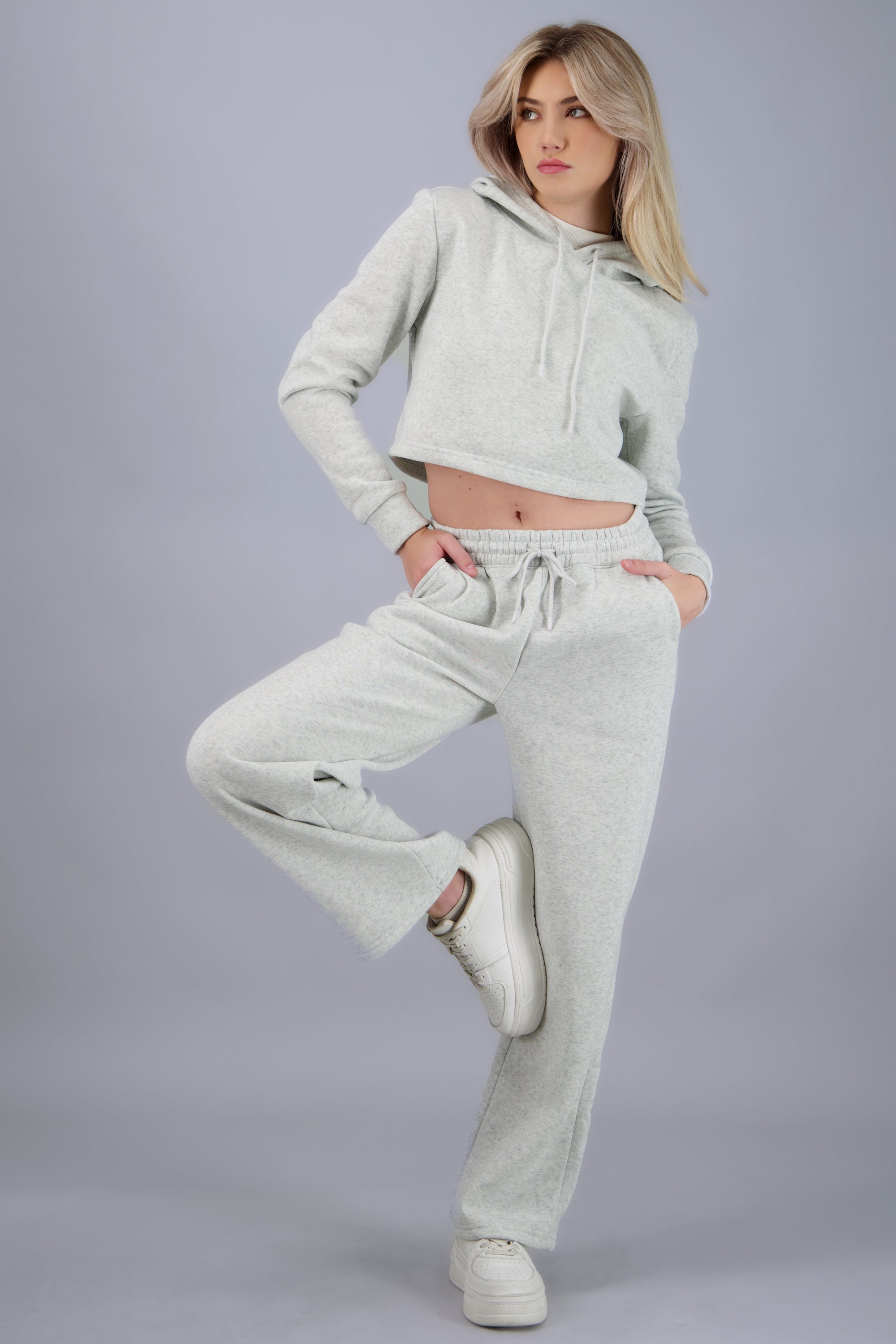 JOGGERS BOLSAS GRIS CLARO