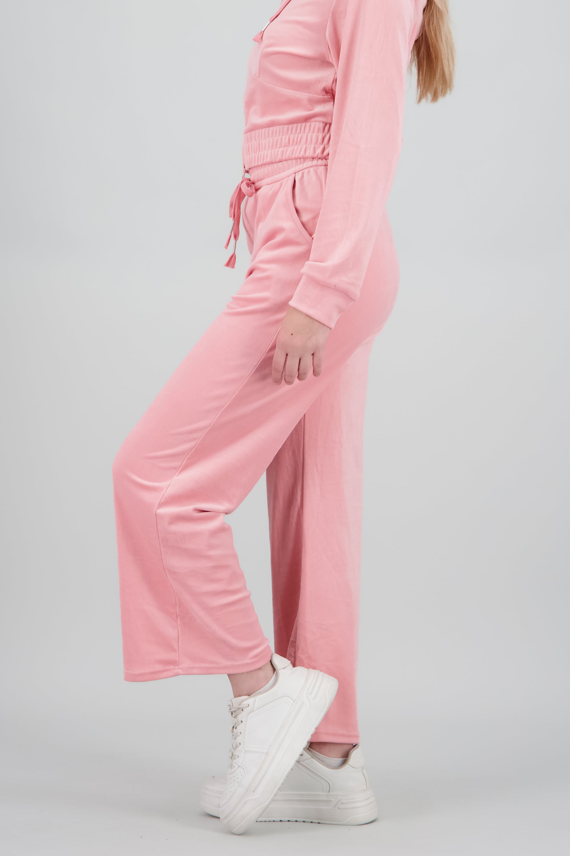 Jogger velvet bolsas ROSA