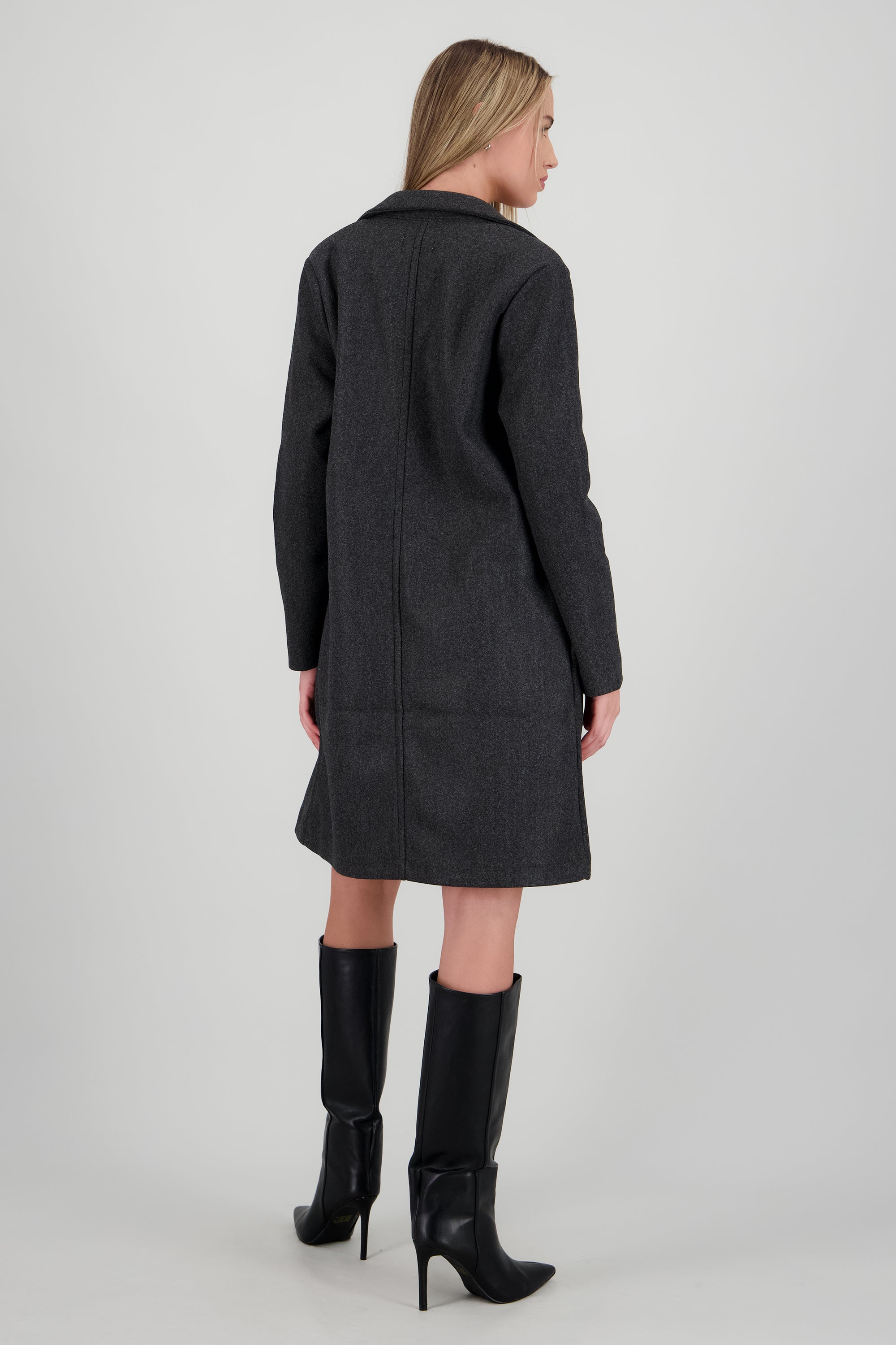 Saco largo liso GRIS JASPE