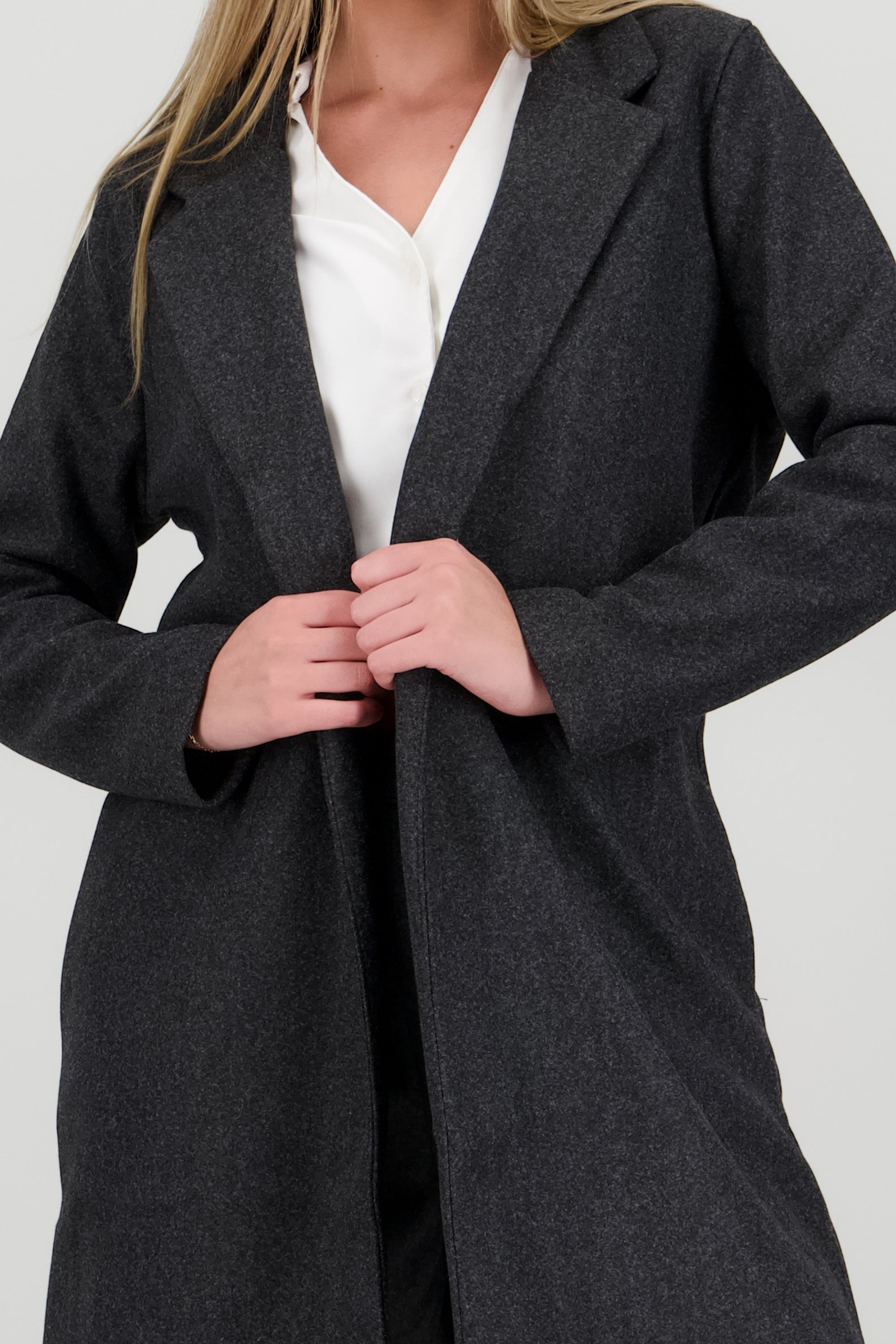 Saco largo liso GRIS JASPE