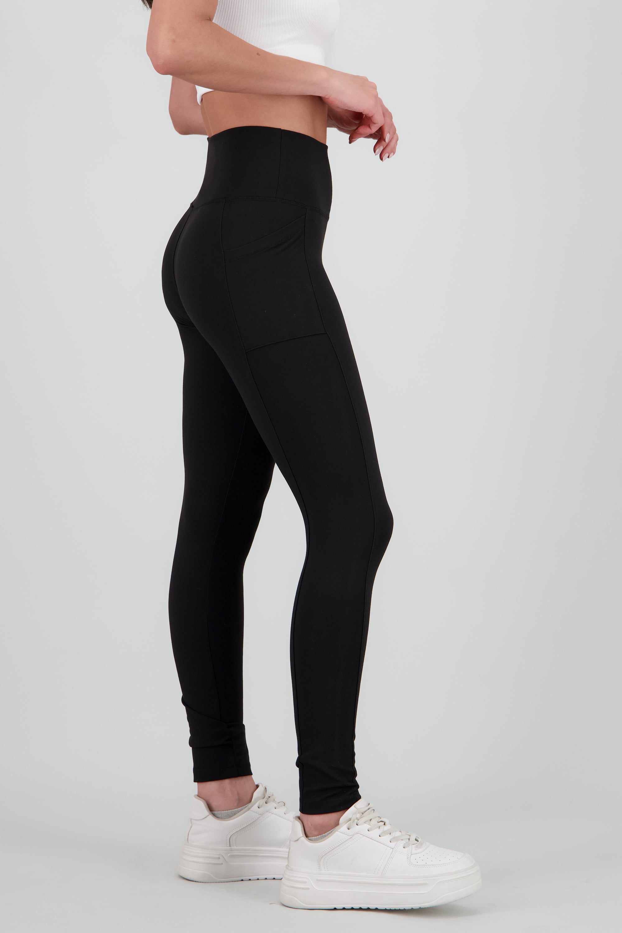 Leggings cargo pretina NEGRO