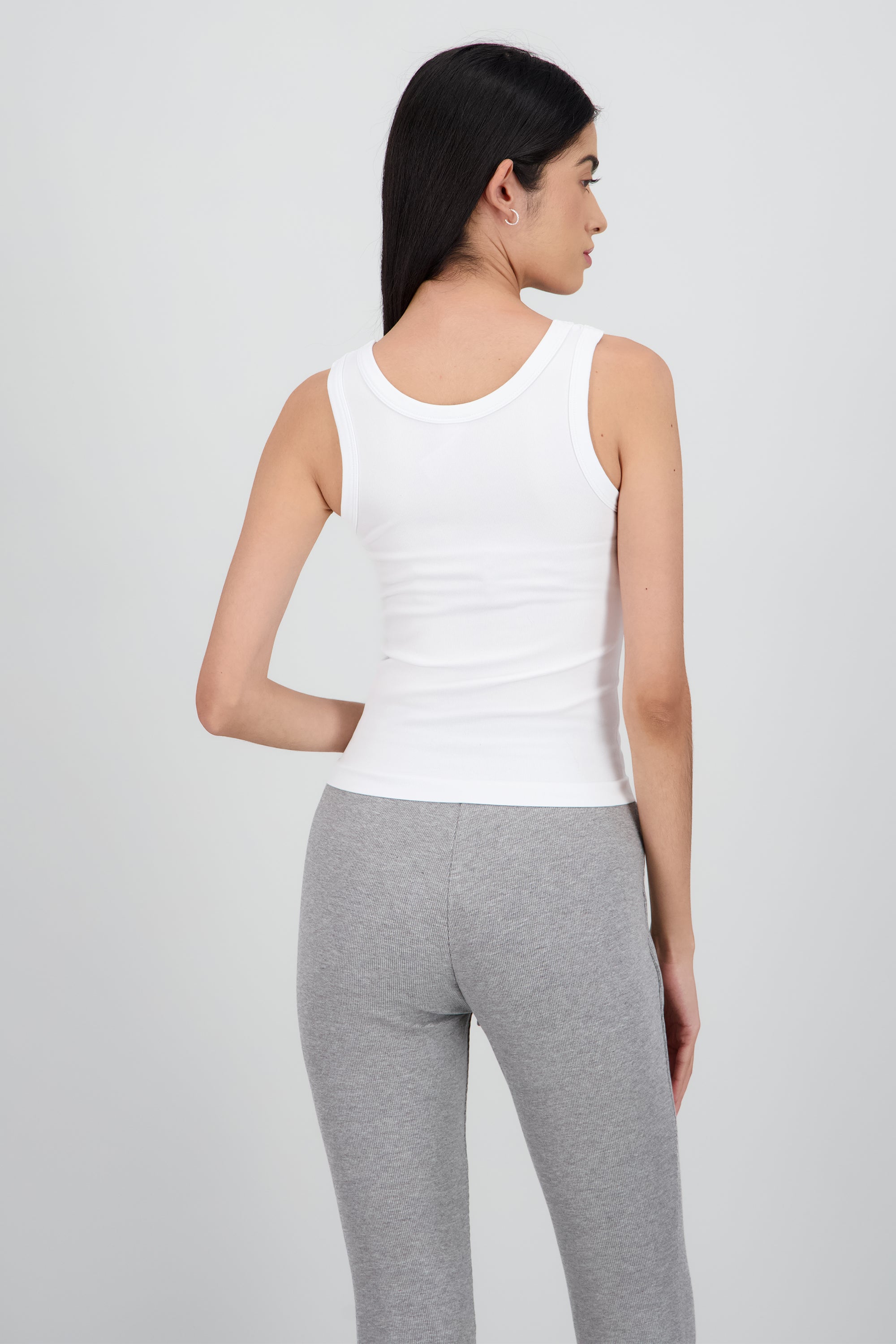 Top sin mangas basica BLANCO