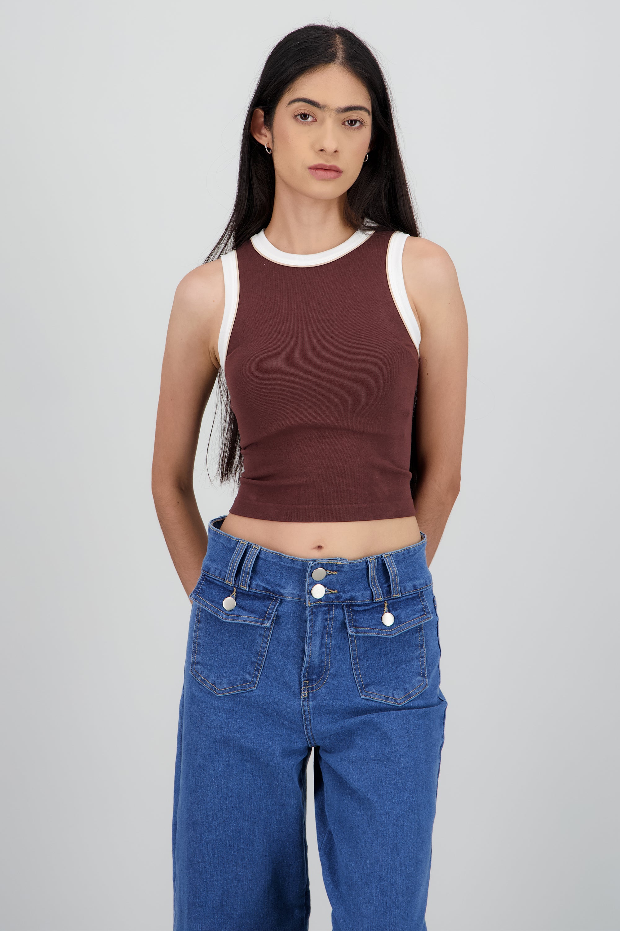 Top sin mangas basica CAFE