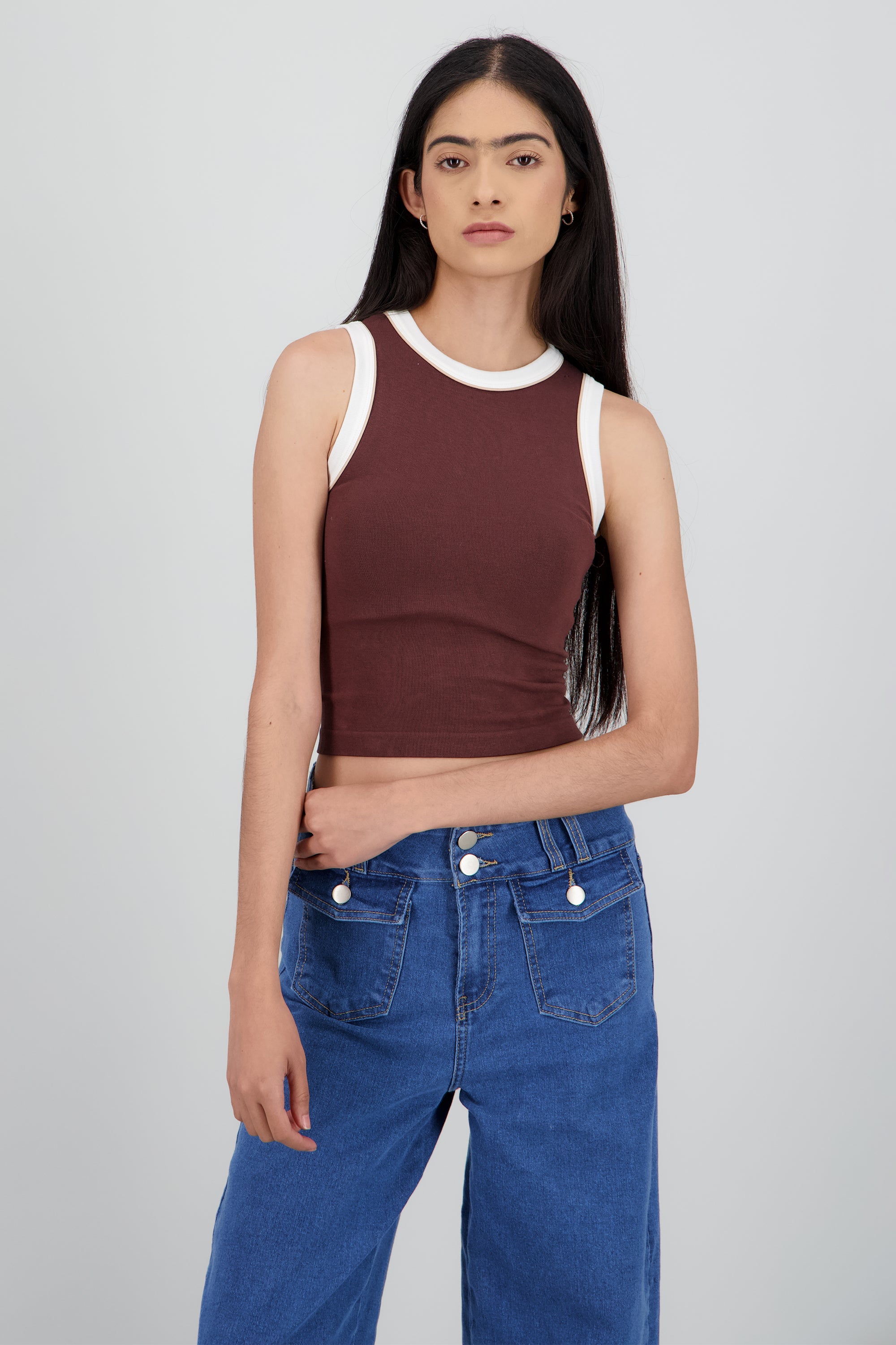 Top sin mangas basica CAFE