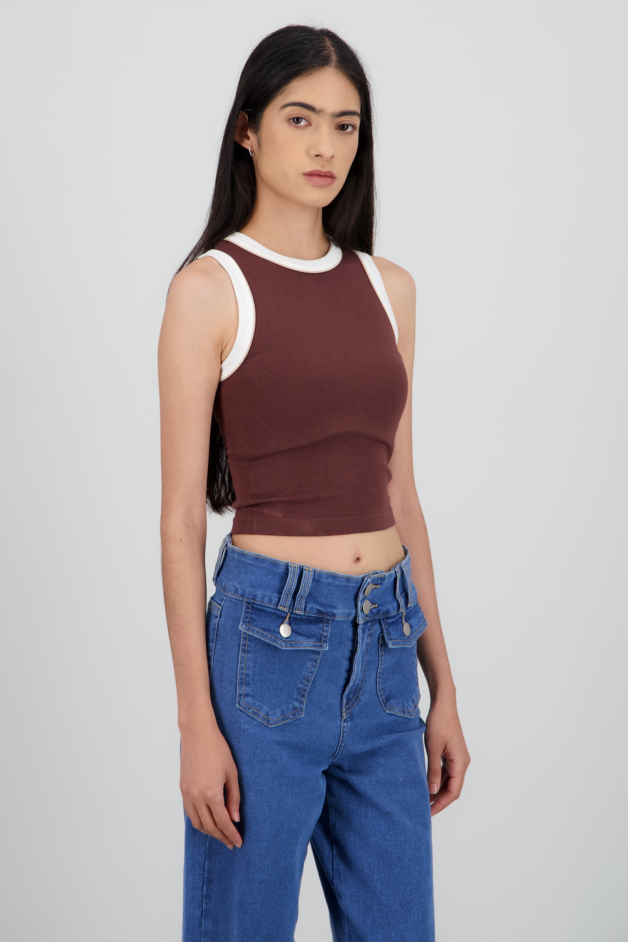 Top sin mangas basica CAFE