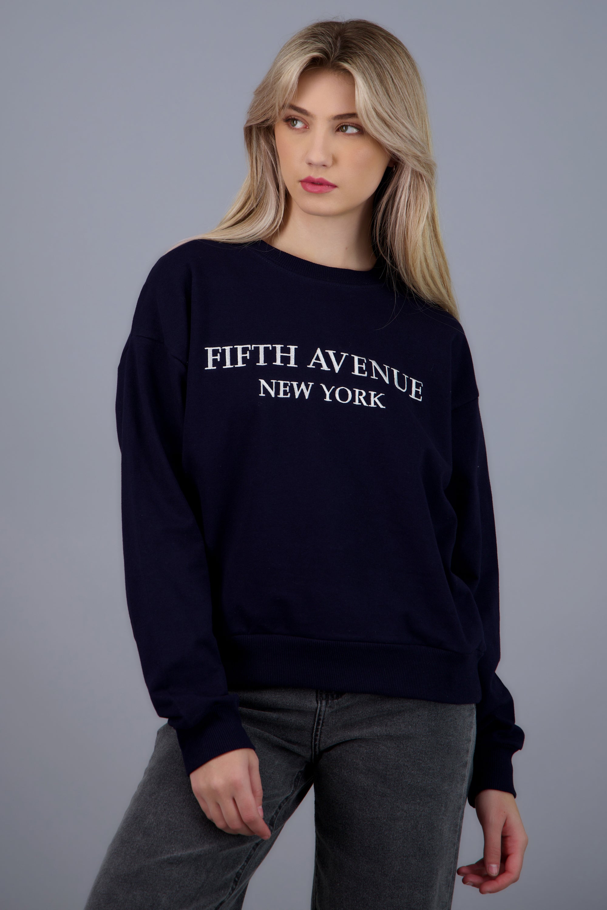 Sudadera estampado nueva york MARINO