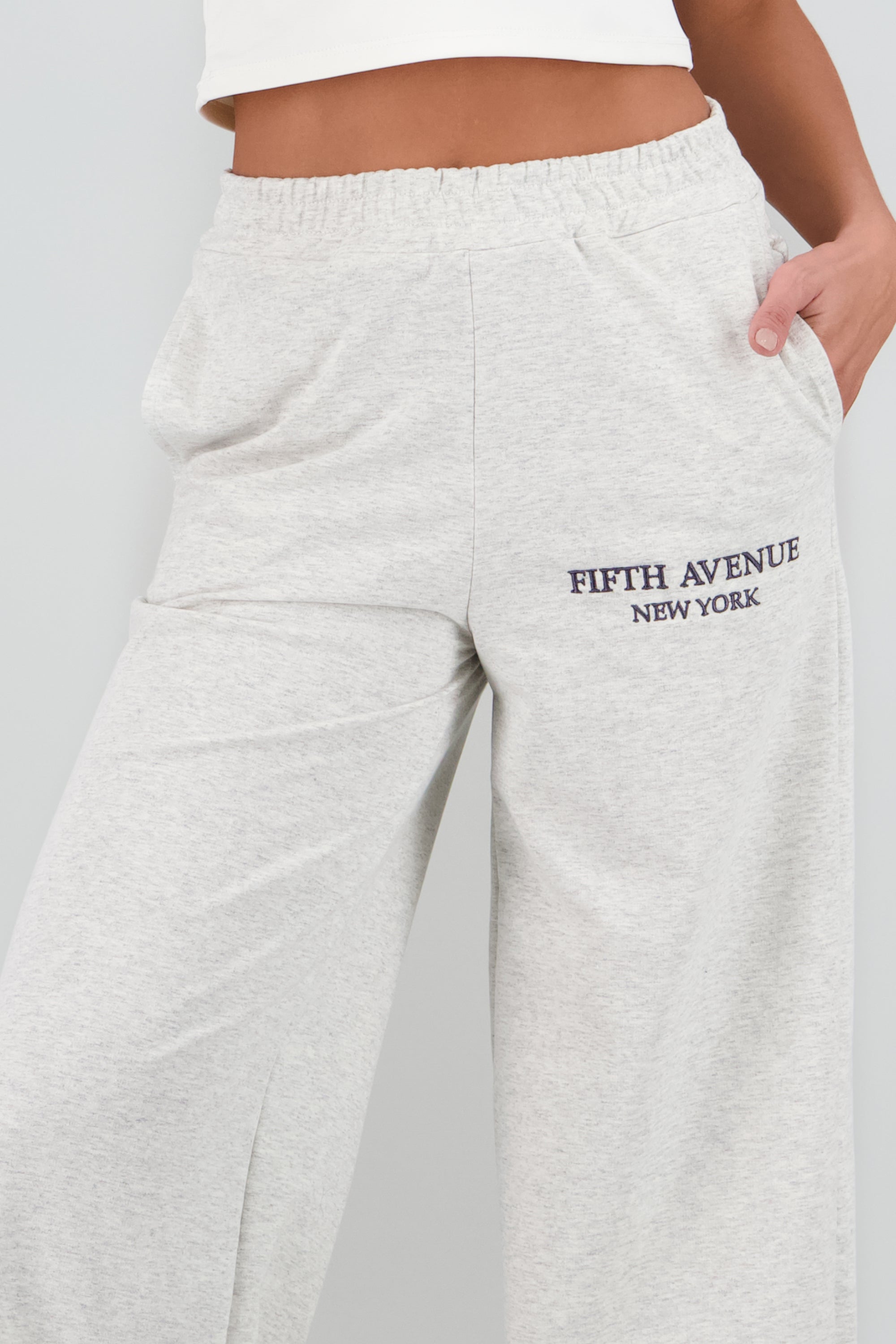 Pants estampado nueva york GRIS