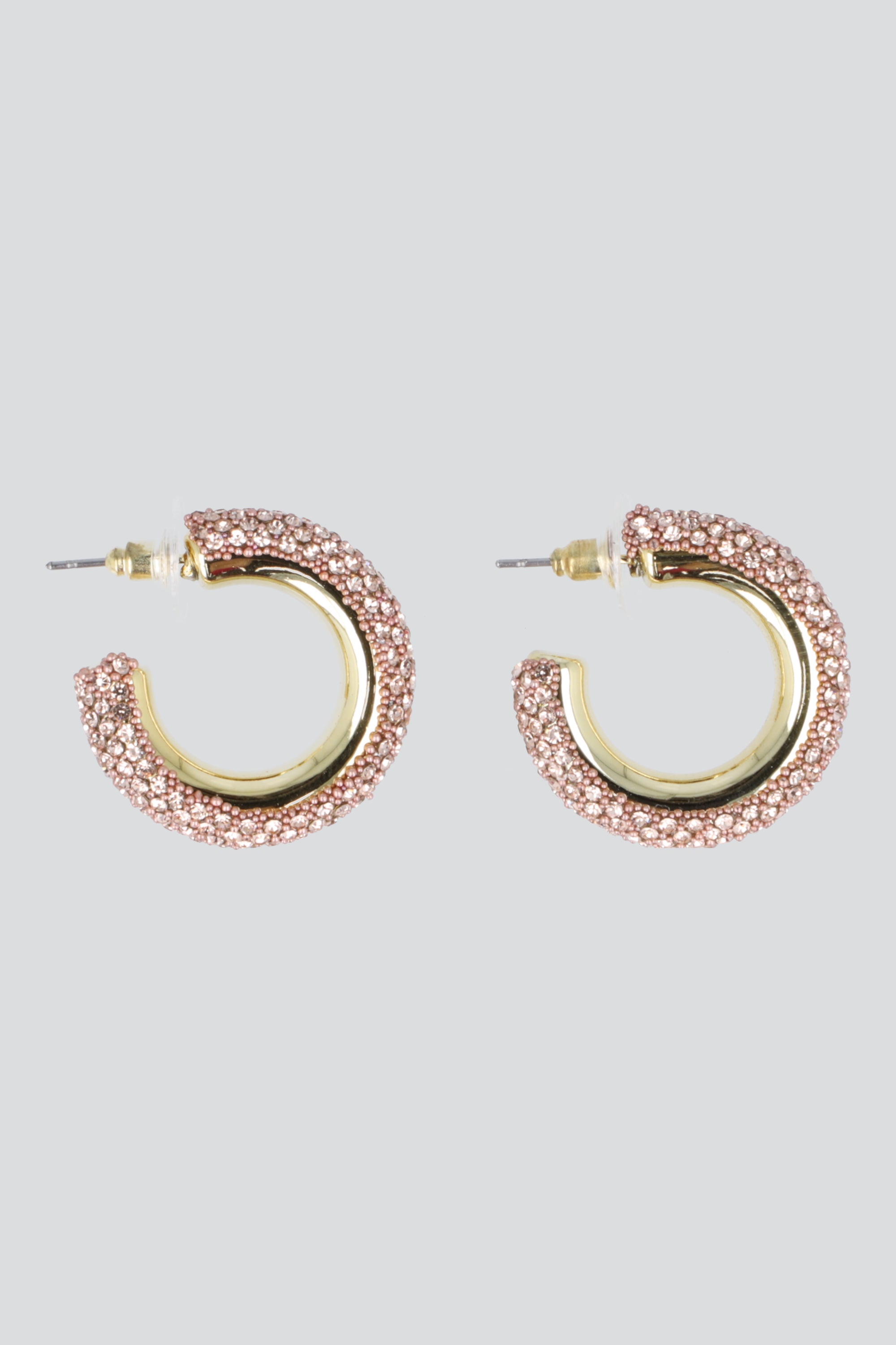 ARRACADAS FULL BRILLOS COLOR PALO DE ROSA