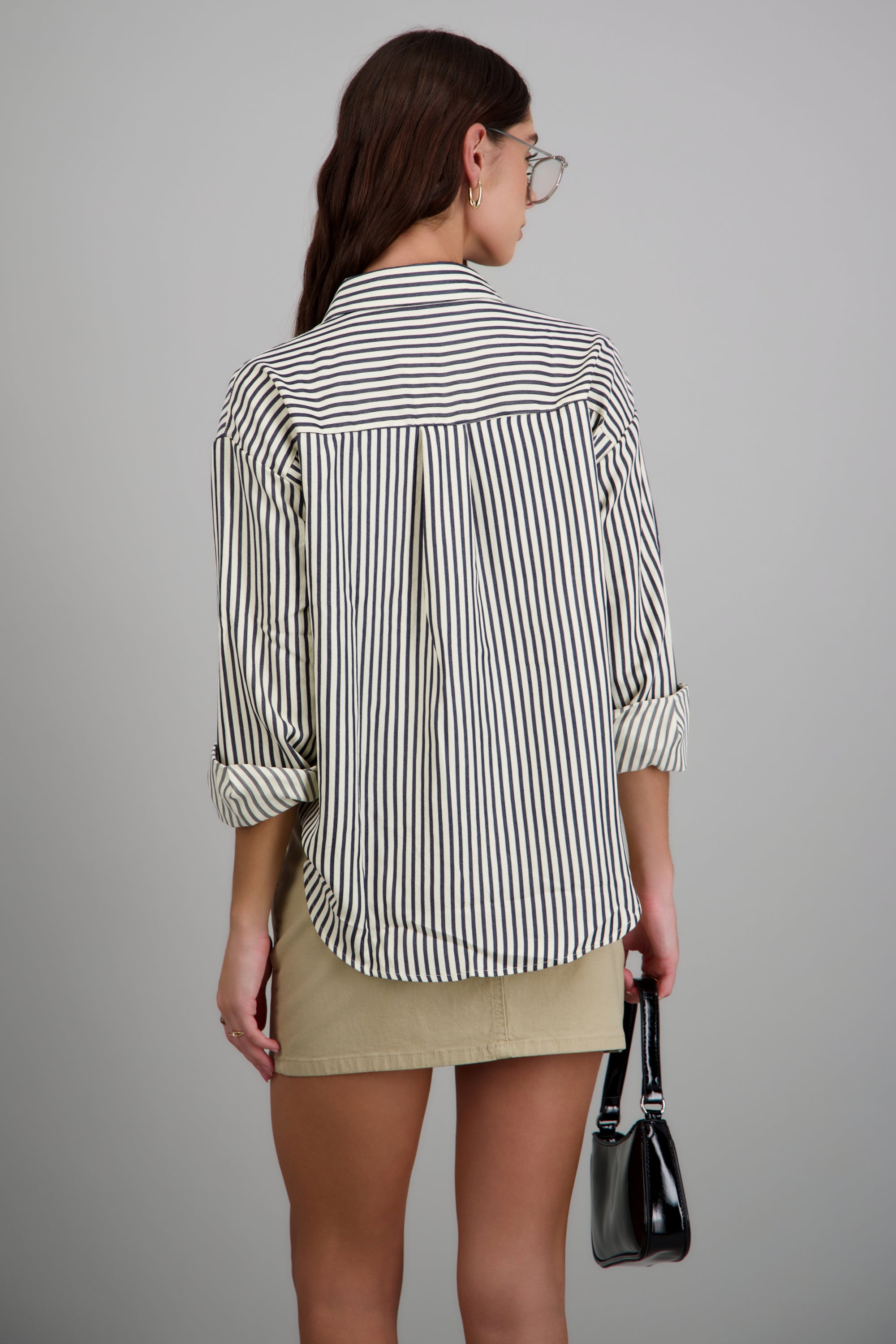 Camisa rayada texturizada MARINO COMBO
