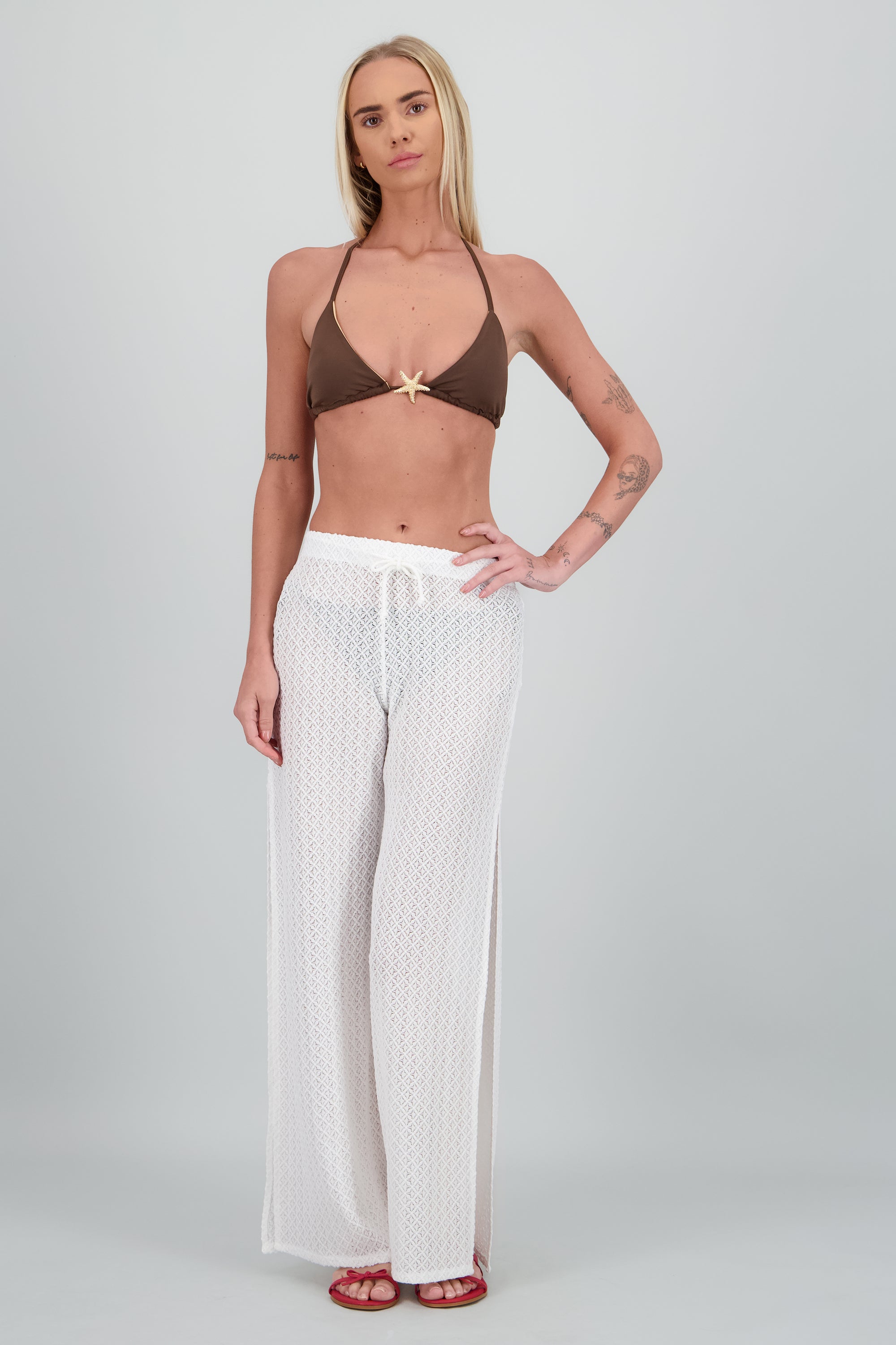 Pantalon salida jareta abertudas BLANCO