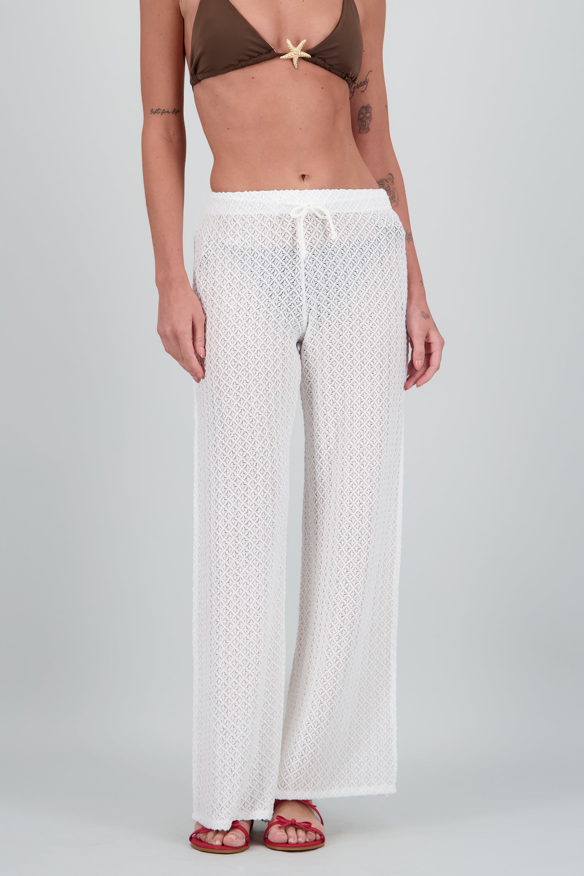 Pantalon salida jareta abertudas BLANCO