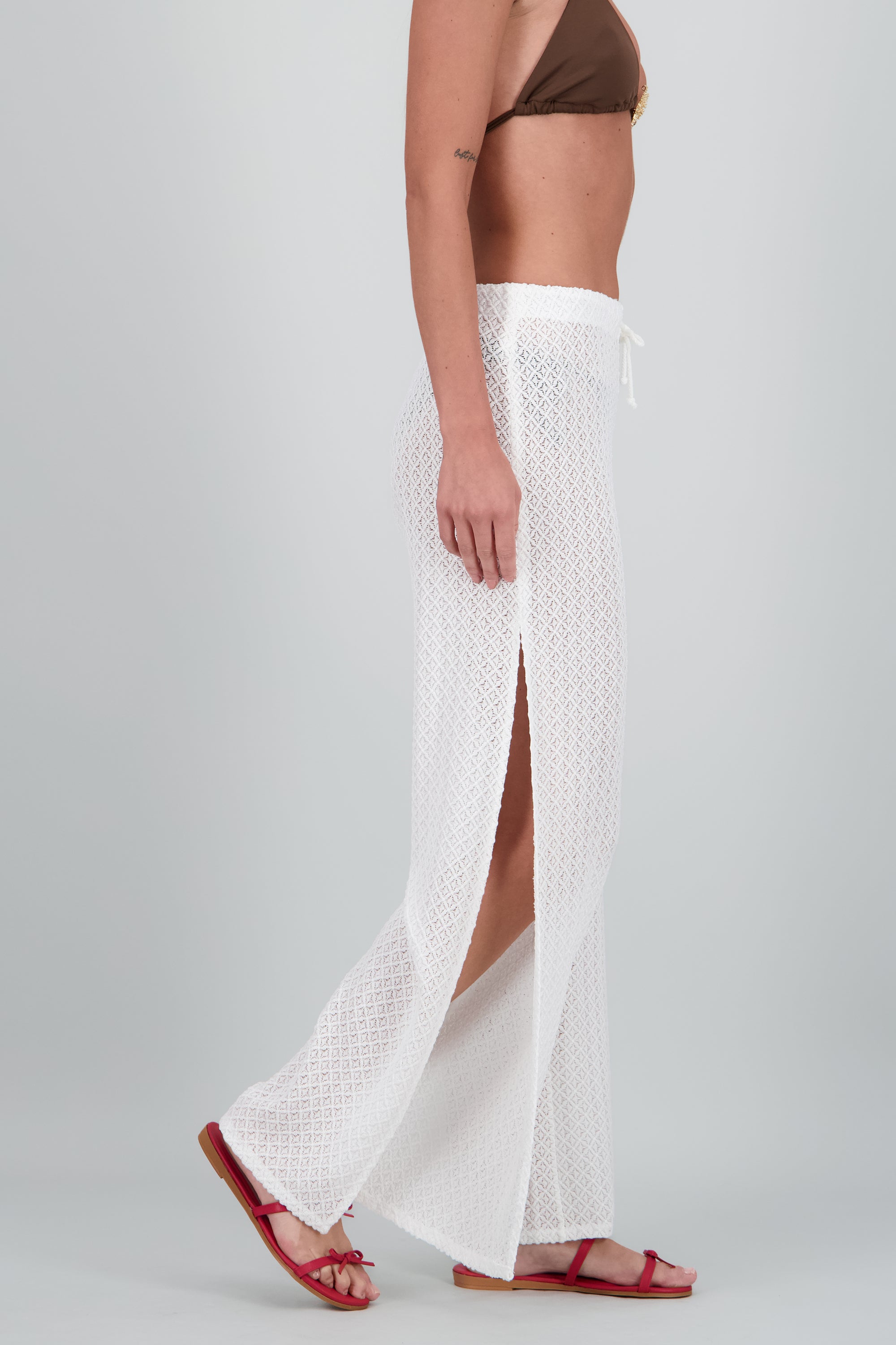 Pantalon salida jareta abertudas BLANCO