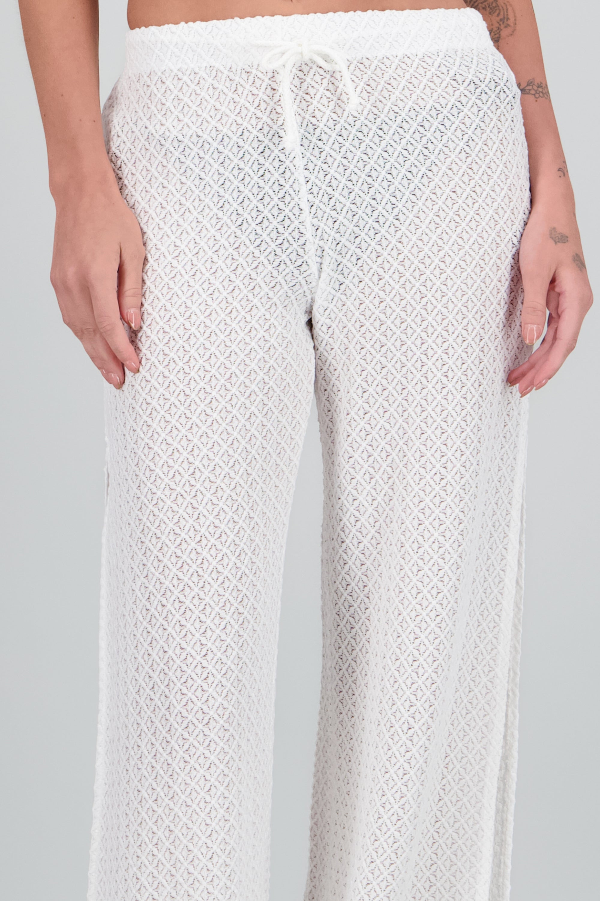 Pantalon salida jareta abertudas BLANCO