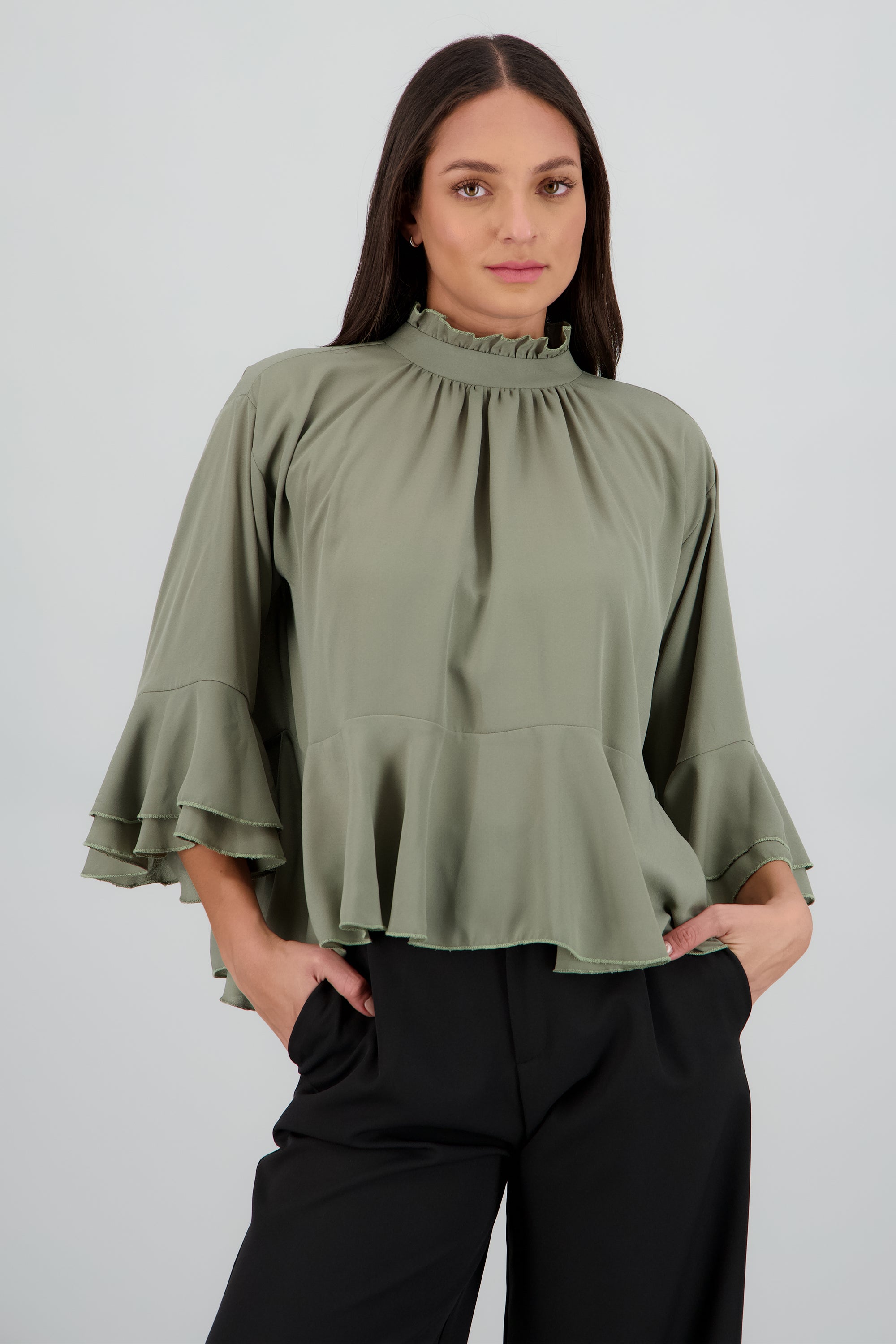 Blusa olanes capa de chiffon SAGE