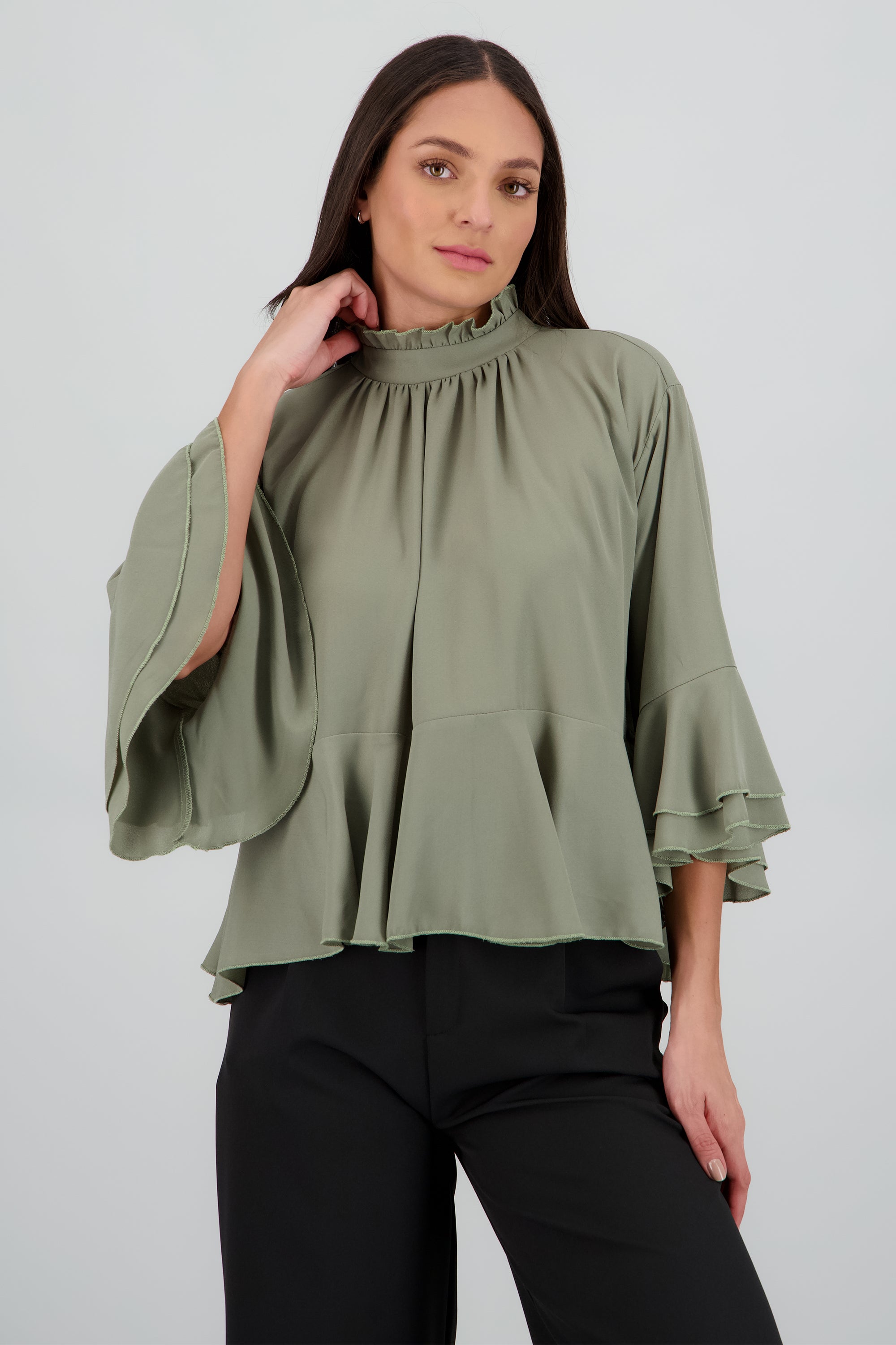 Blusa olanes capa de chiffon SAGE