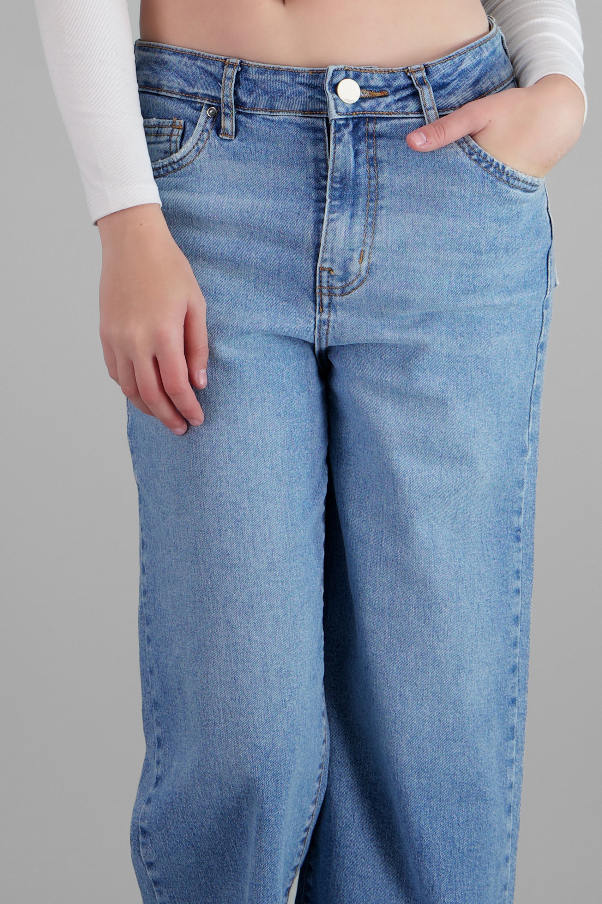 Jeans culotte mid rise MEDIUM WASH