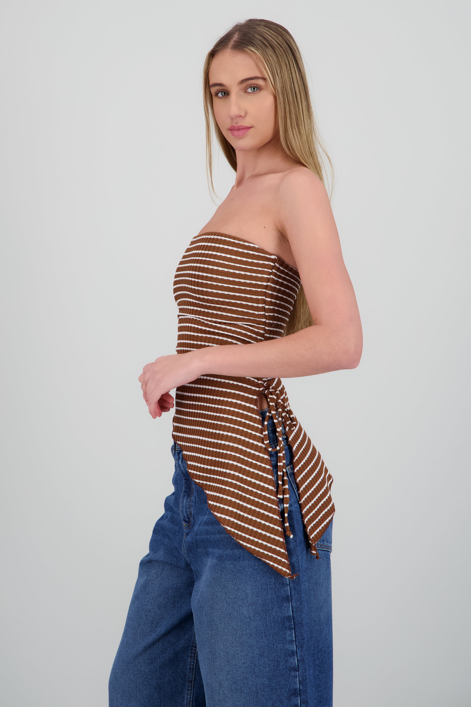 Top tubo detalle asimetrico CAFE