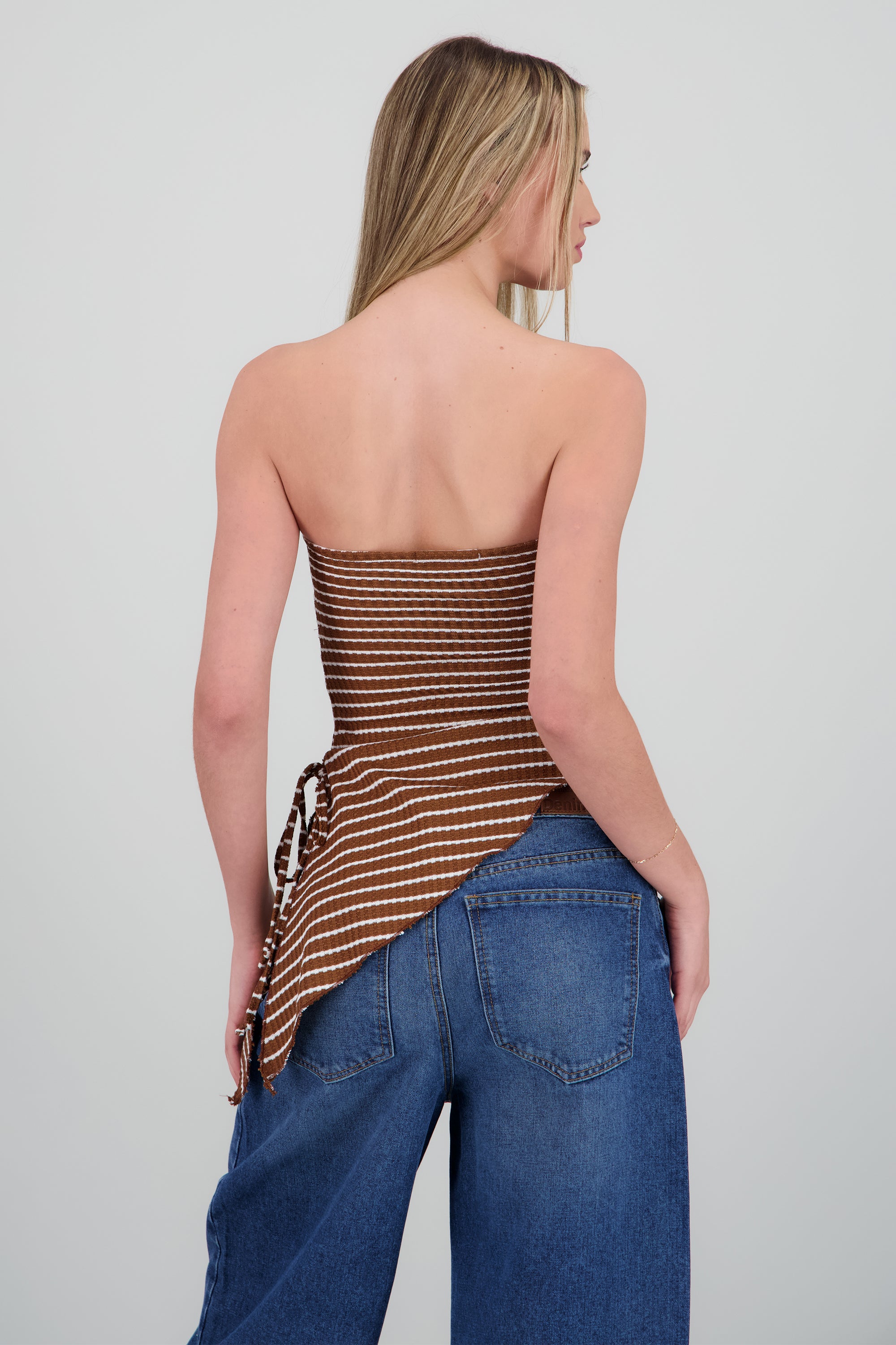 Top tubo detalle asimetrico CAFE