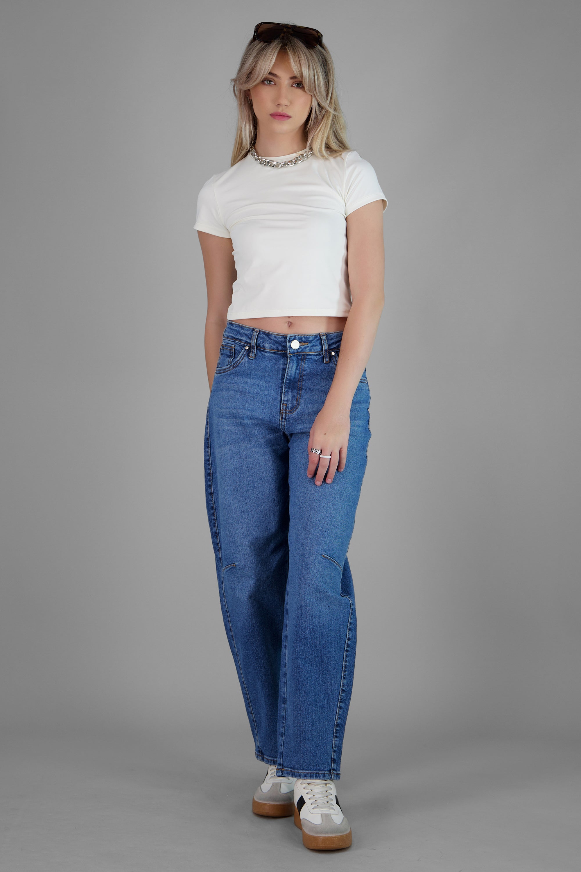 Jeans barrel slim DARK WASH