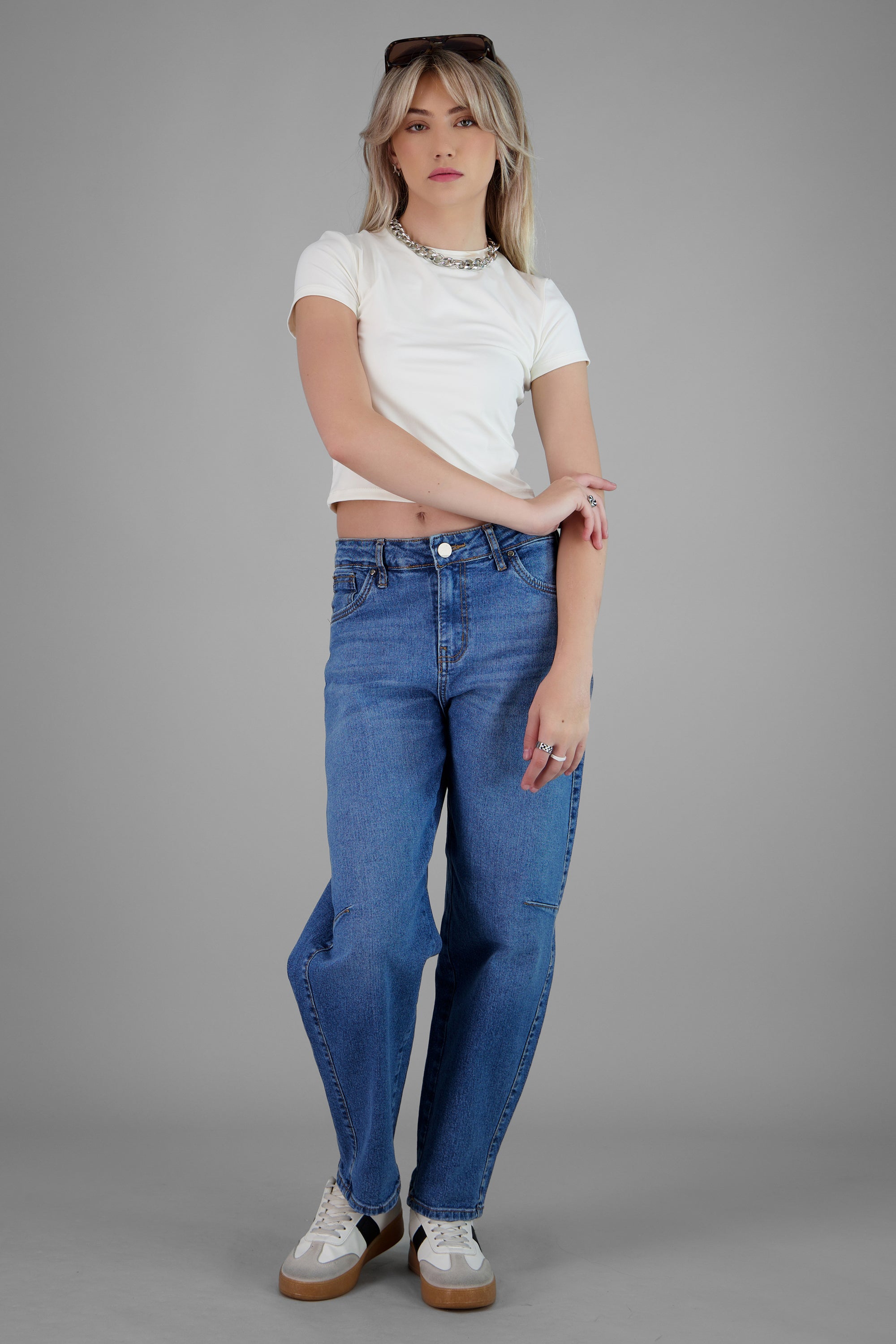 Jeans barrel slim DARK WASH