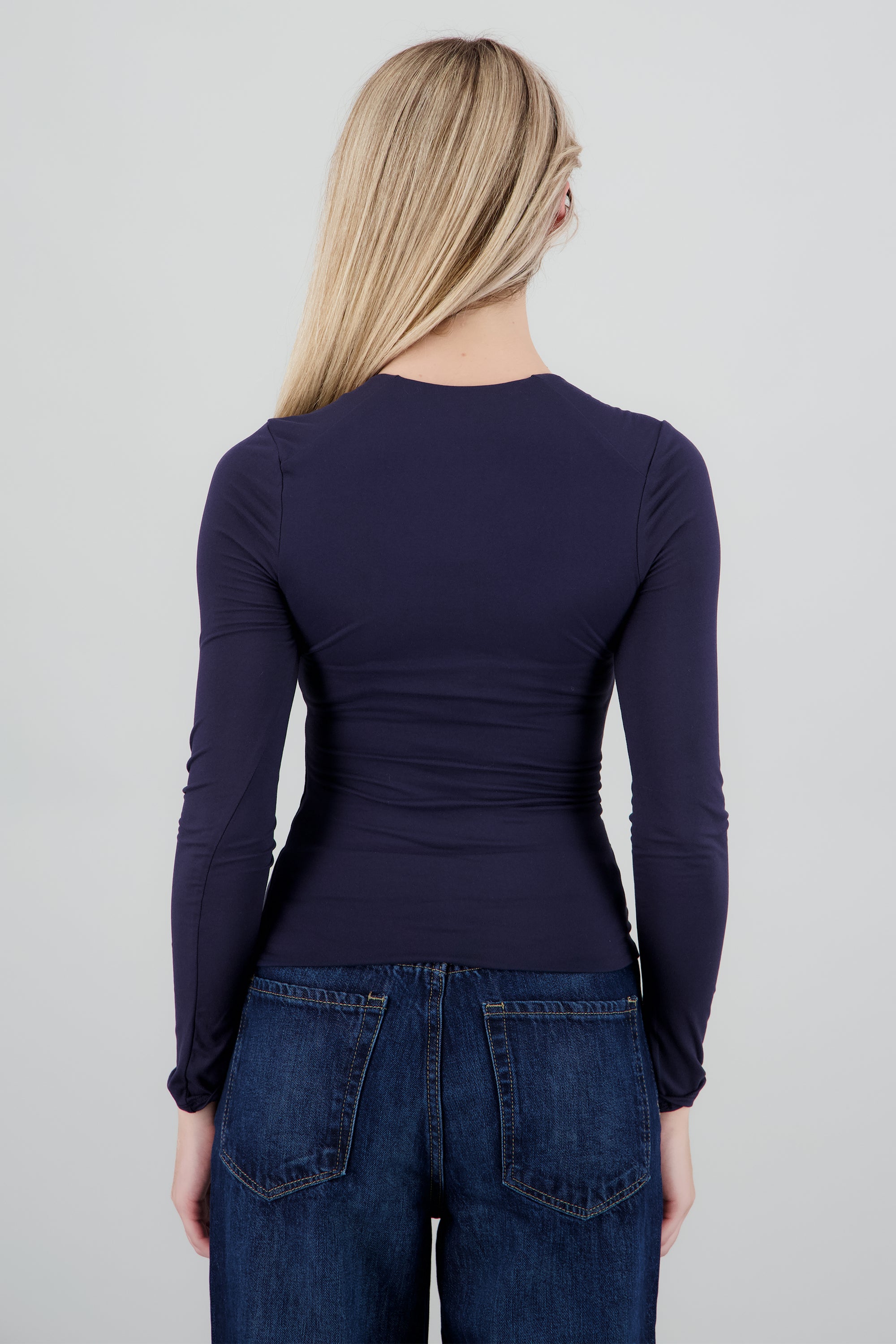 Top escote cuadrado manga larga MARINO